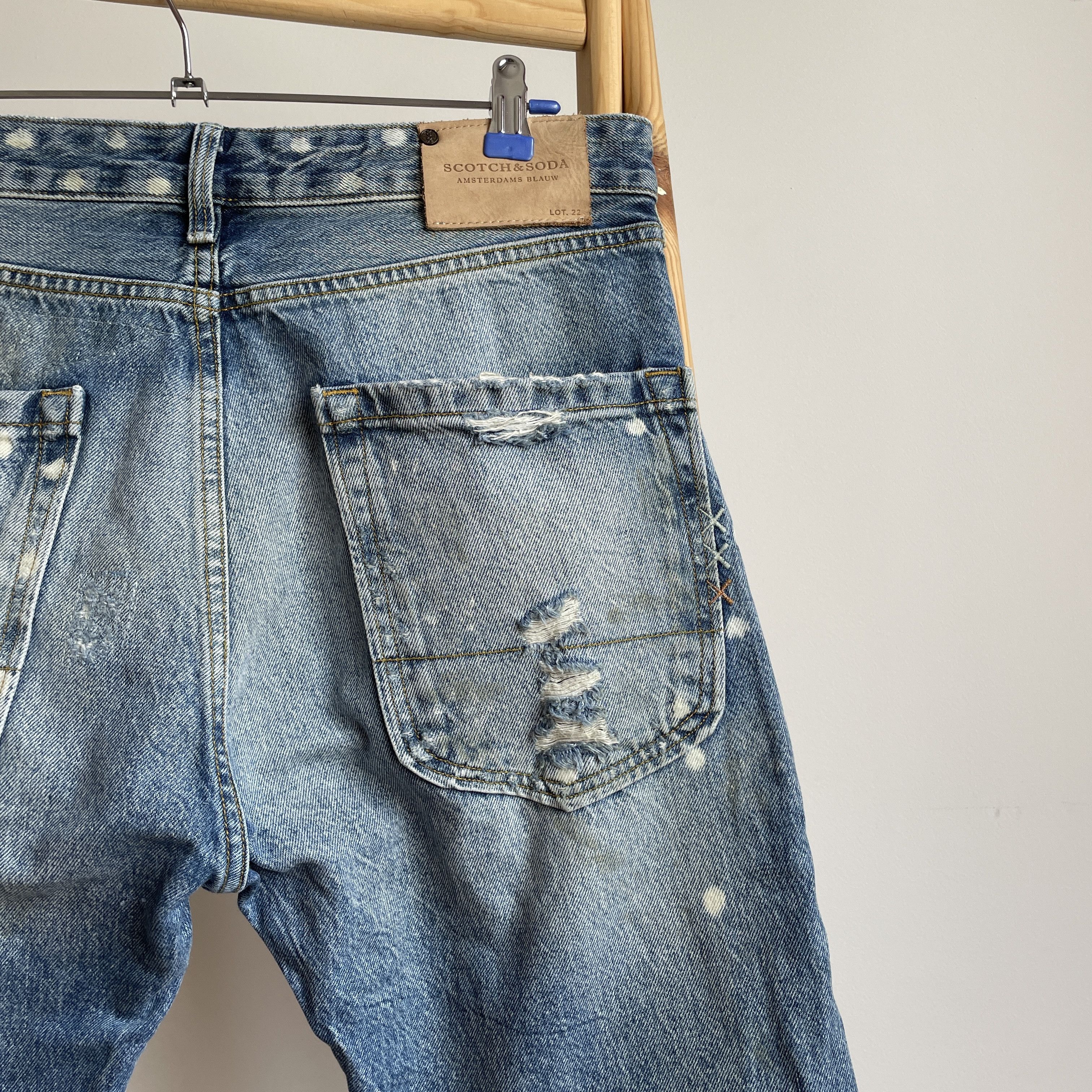 Scotch & Soda Scotch & Soda Lava Tears Distressed Denim Size 32x32 Size US 32 / EU 48 - 8 Thumbnail
