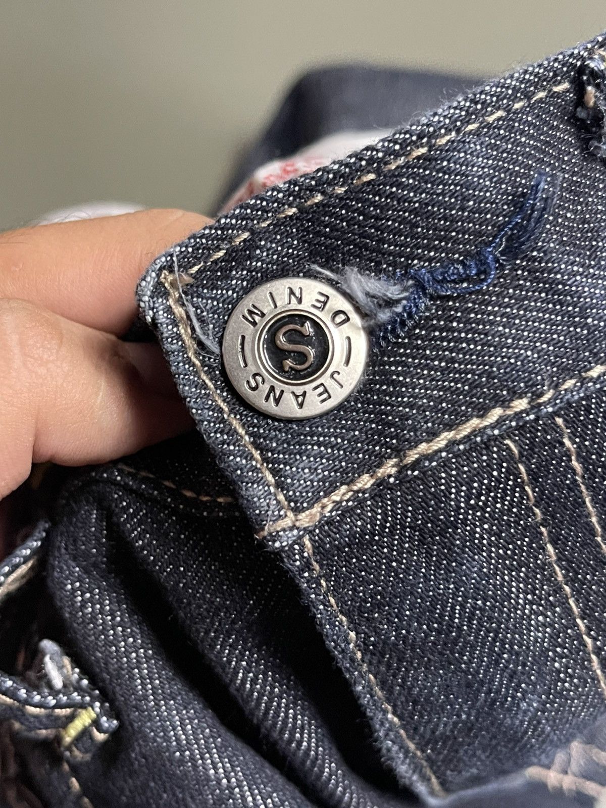 Japanese Brand Sugoi Koi Print Jeans Size US 34 / EU 50 - 8 Thumbnail