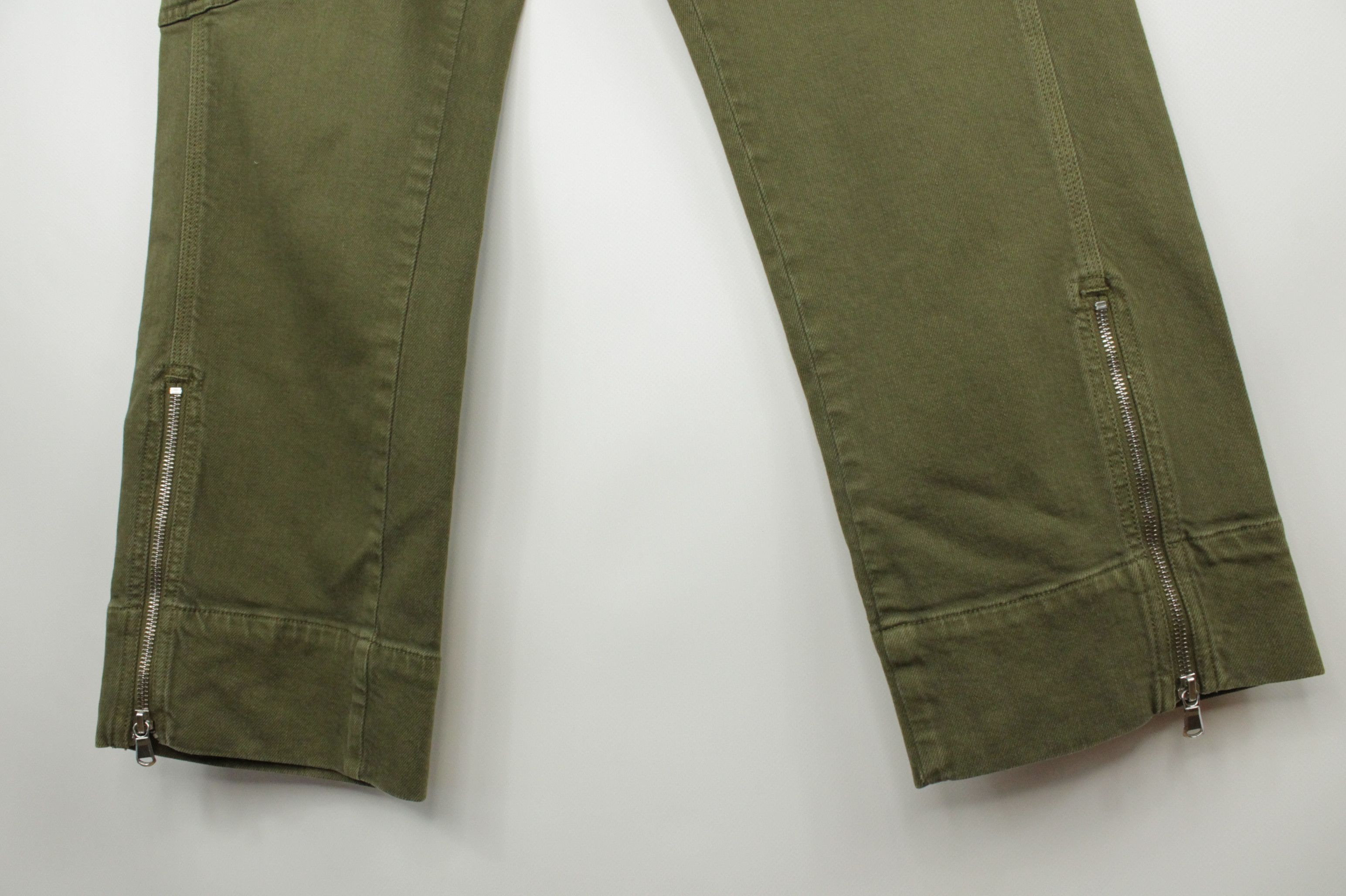 7 For All Mankind 7 For All Mankind Military Green Denim Cargo Pants Women's Size 28" / US 6 / IT 42 - 5 Thumbnail