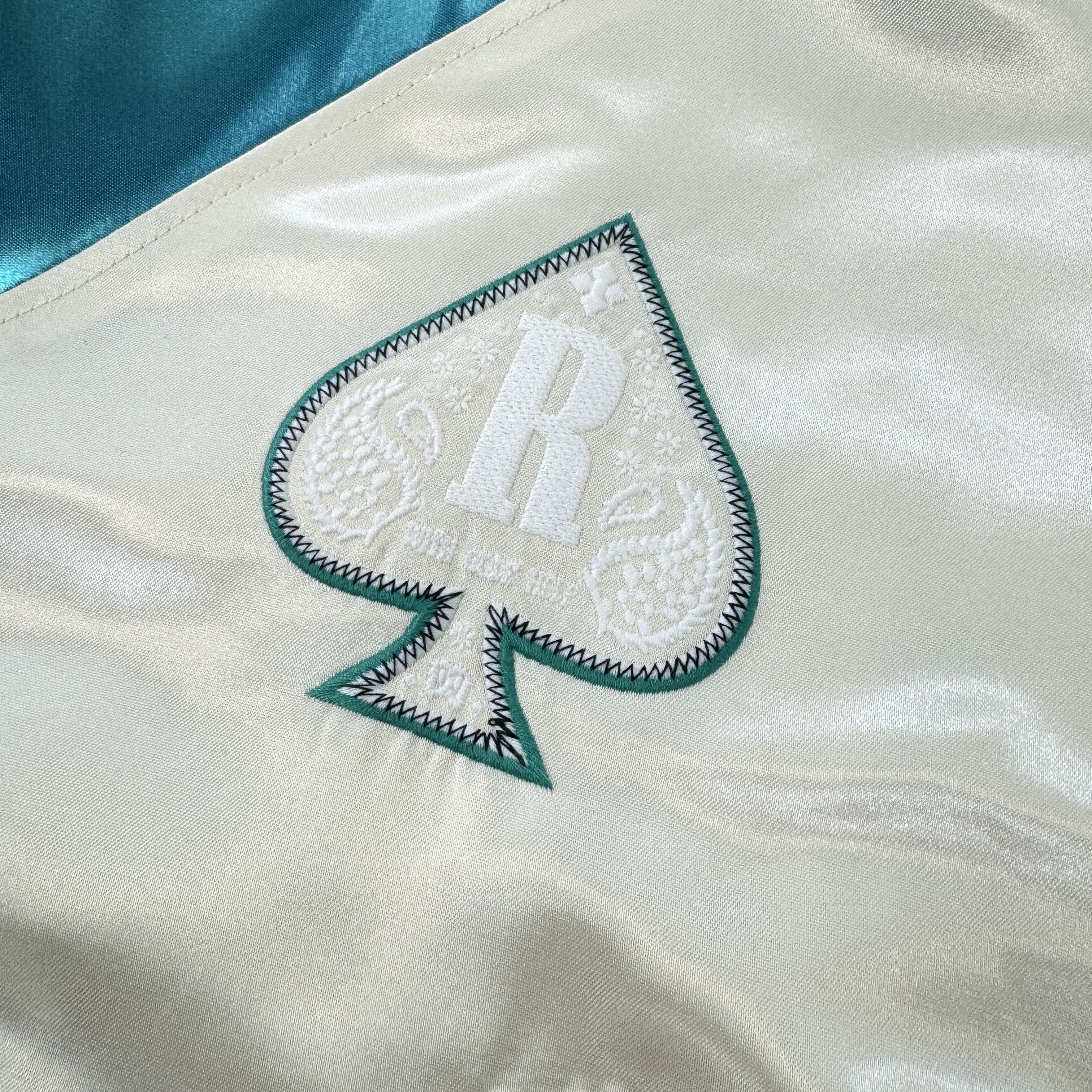 Rhude Rhude Smoking Bomber Jacket In White & Multi RRP £1620 Size US S / EU 44-46 / 1 - 8 Thumbnail