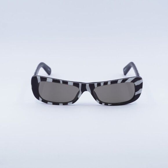 Jacquemus Jacquemus CAPRI JAC/55 C8 Sunglasses Black and White Zebra Size ONE SIZE - 4 Thumbnail