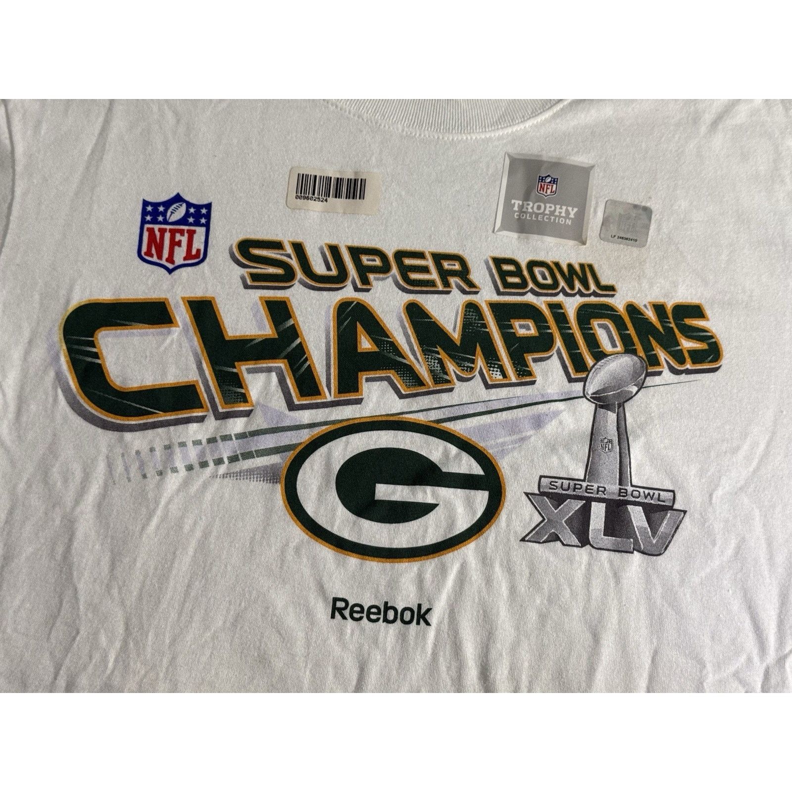 Reebok Green Bay Packers SUPER BOWL XLV CHAMPIONS T-SHIRT XL Reebok Size US XL / EU 56 / 4 - 2 Thumbnail