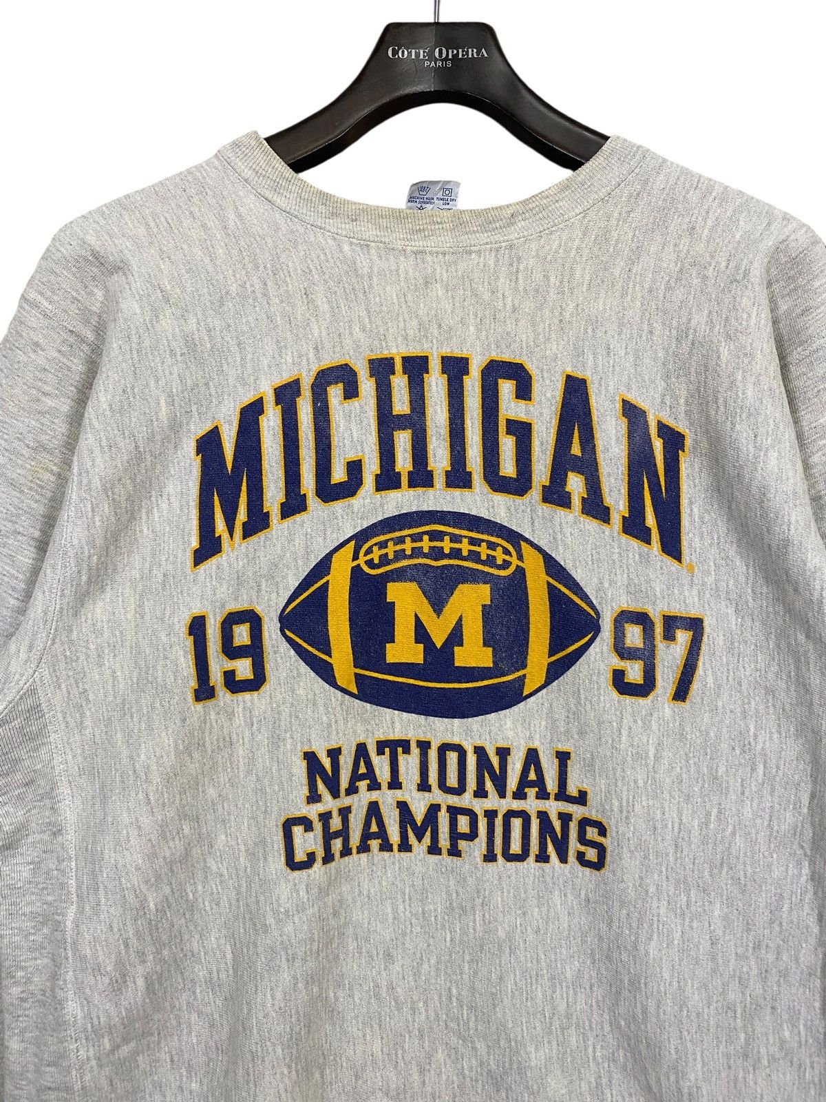 Champion Vtg 90s michigan wolverines national champions sweatshir Size US XL / EU 56 / 4 - 4 Thumbnail