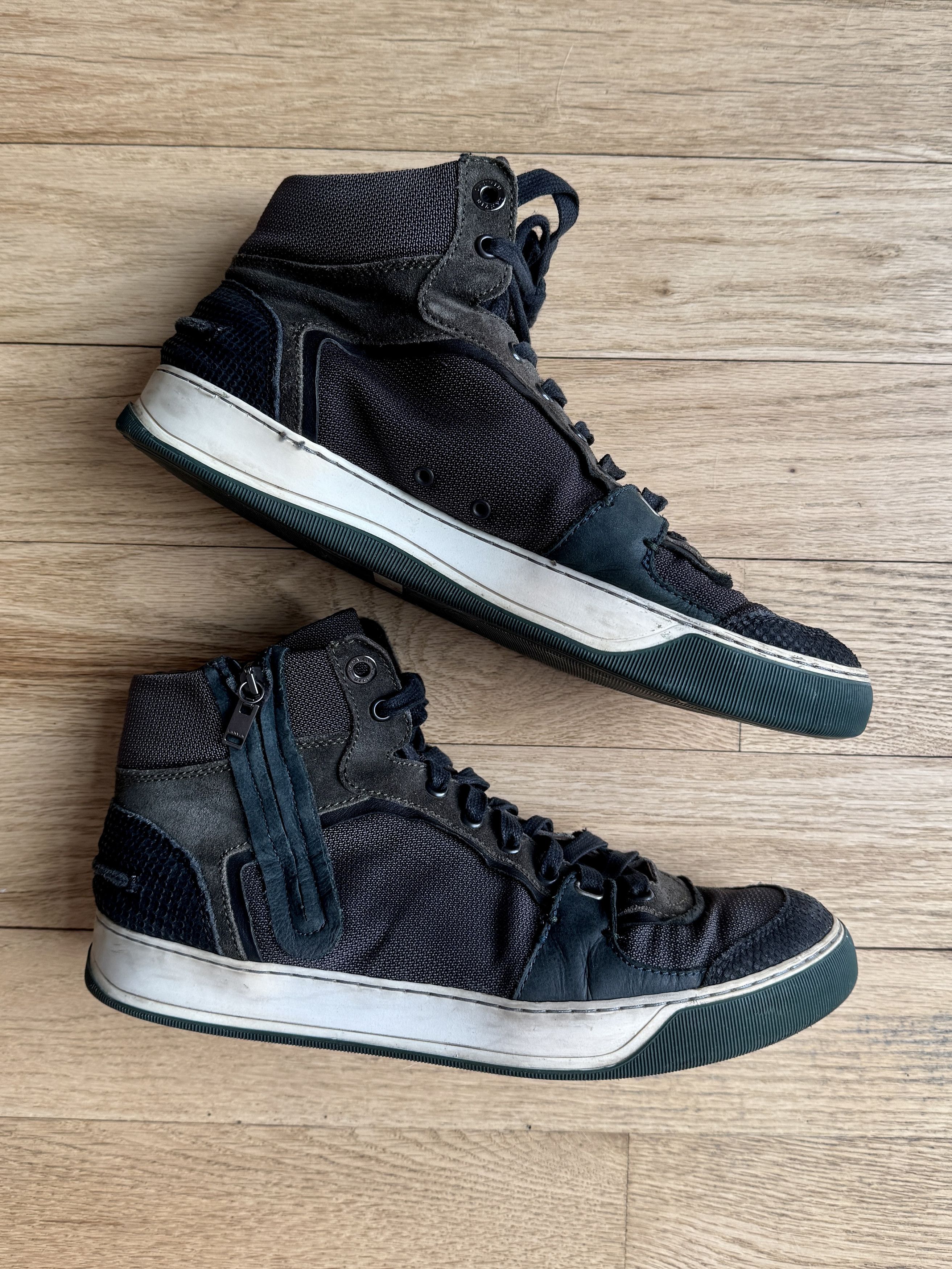 Lanvin Mix Material High Top Sneaker Size US 8 / EU 41 - 3 Thumbnail
