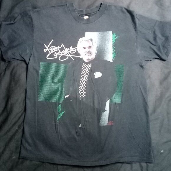 Band Tees × Vintage Vintage Kenny Rogers On Tour T-Shirt Size US XL / EU 56 / 4 - 2 Thumbnail