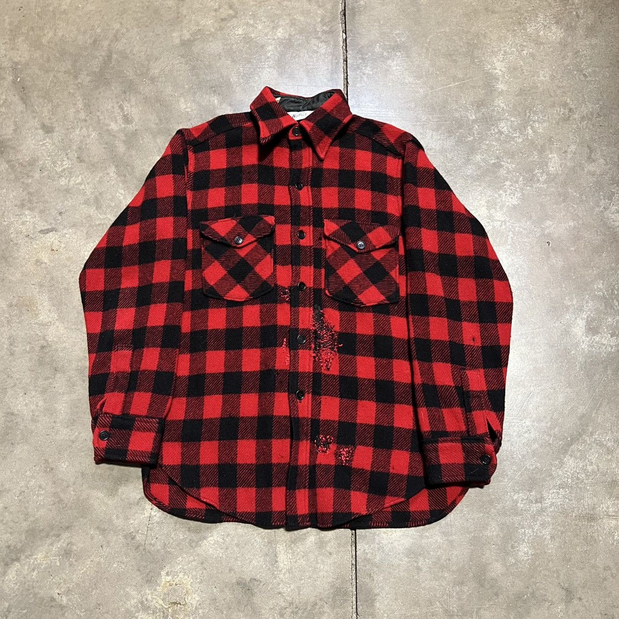 Woolrich Woolen Mills Vintage 70s Woolrich Buffalo Plaid Flannel Shirt Outdoor USA Size US M / EU 48-50 / 2 - 1 Thumbnail