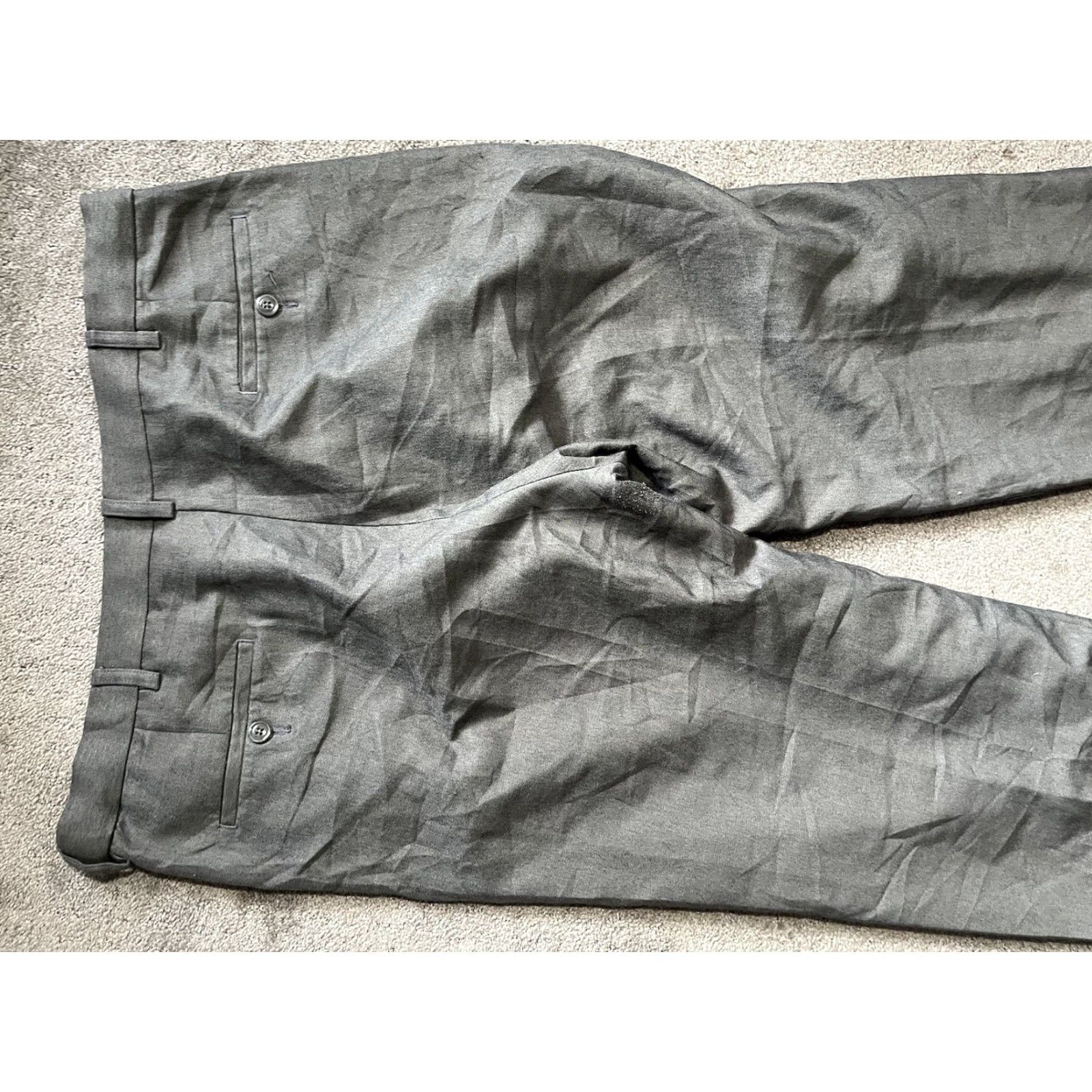 Haggar Haggar Dress Pants Flat Front Mens 38x29 Classic Fit Gray Flat Front Pants Belt Loops Business Casual Modern 38 Mens Size US 38 / EU 54 - 4 Thumbnail