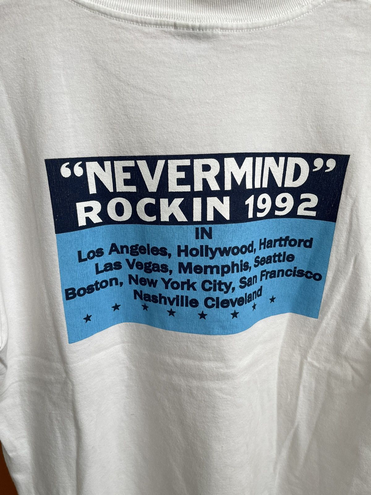 Band Tees × Vintage 1992 Vintage Nirvana Smell Like Teen Spirit Nevermind Tour Size US M / EU 48-50 / 2 - 5 Thumbnail