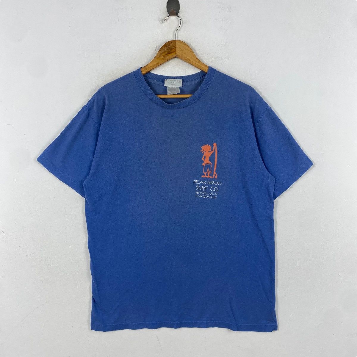 Other Vintage 90's PEAKABOO SURF STYLE Honululu Hawaii Faded Tee Size US L / EU 52-54 / 3 - 3 Thumbnail
