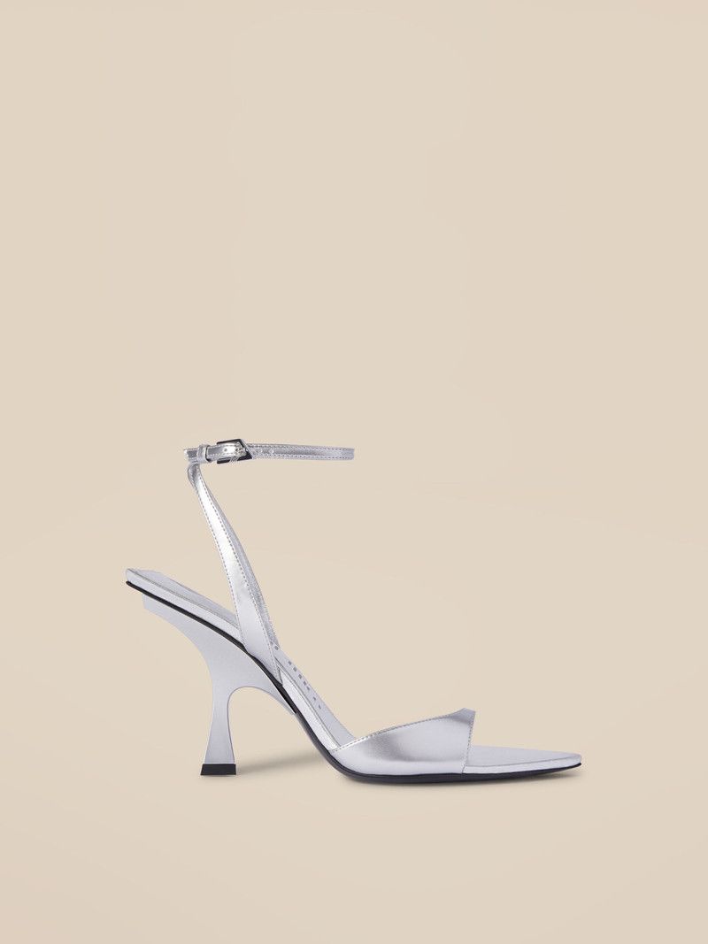 The Attico o1mle0526 GG Sandals Heel in Silver Size US 7 / IT 37 - 1 Thumbnail