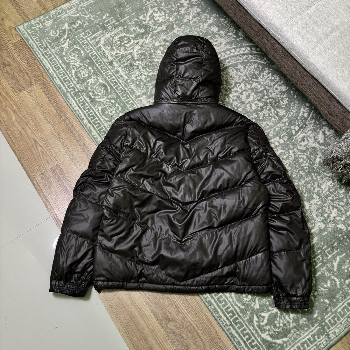 Vintage converse Fur jacket down puffer Y2K japan