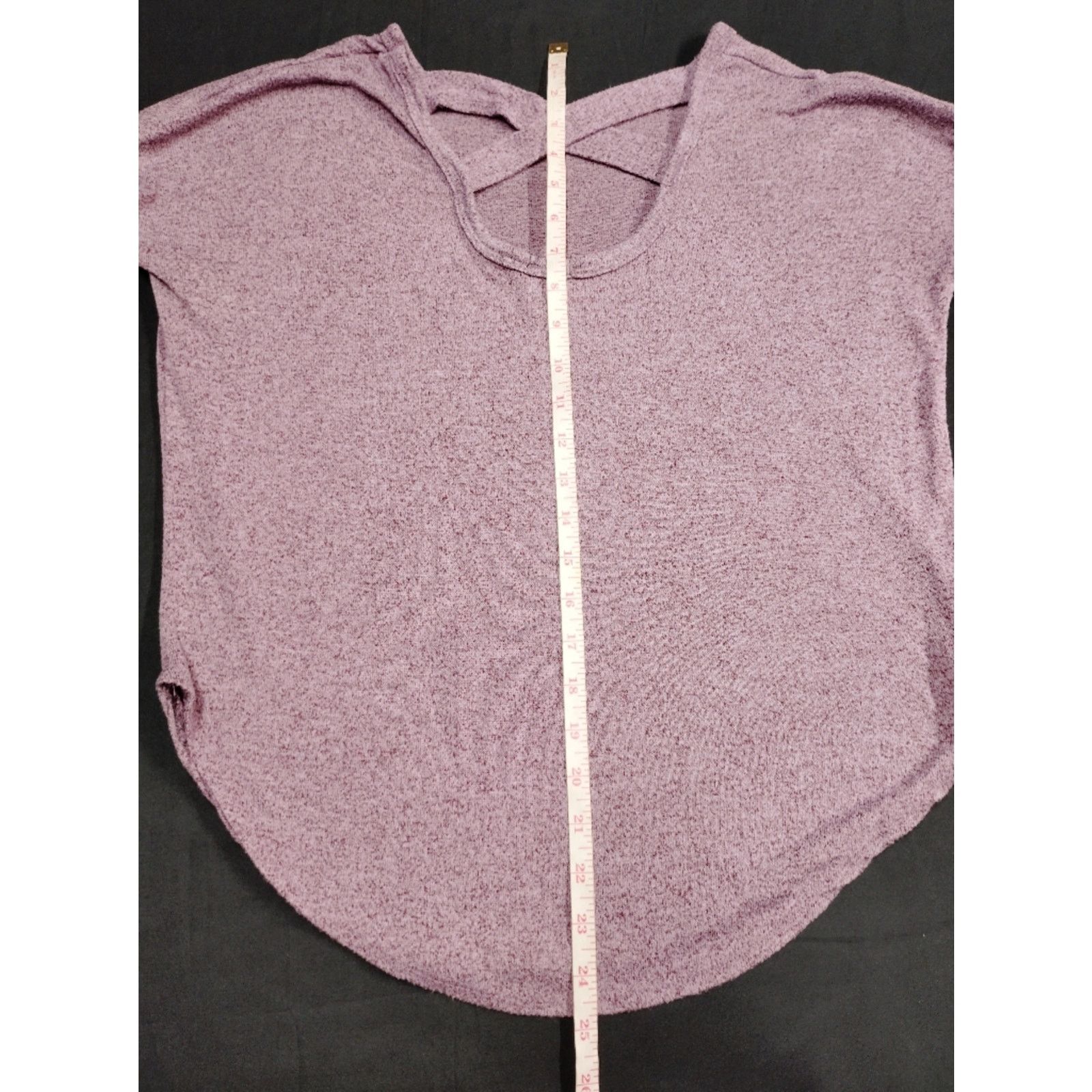 rue21 Rue 21 Soft Crisscross Back Long-Sleeve Top - Dusty Pink Size S / US 4 / IT 40 - 5 Thumbnail