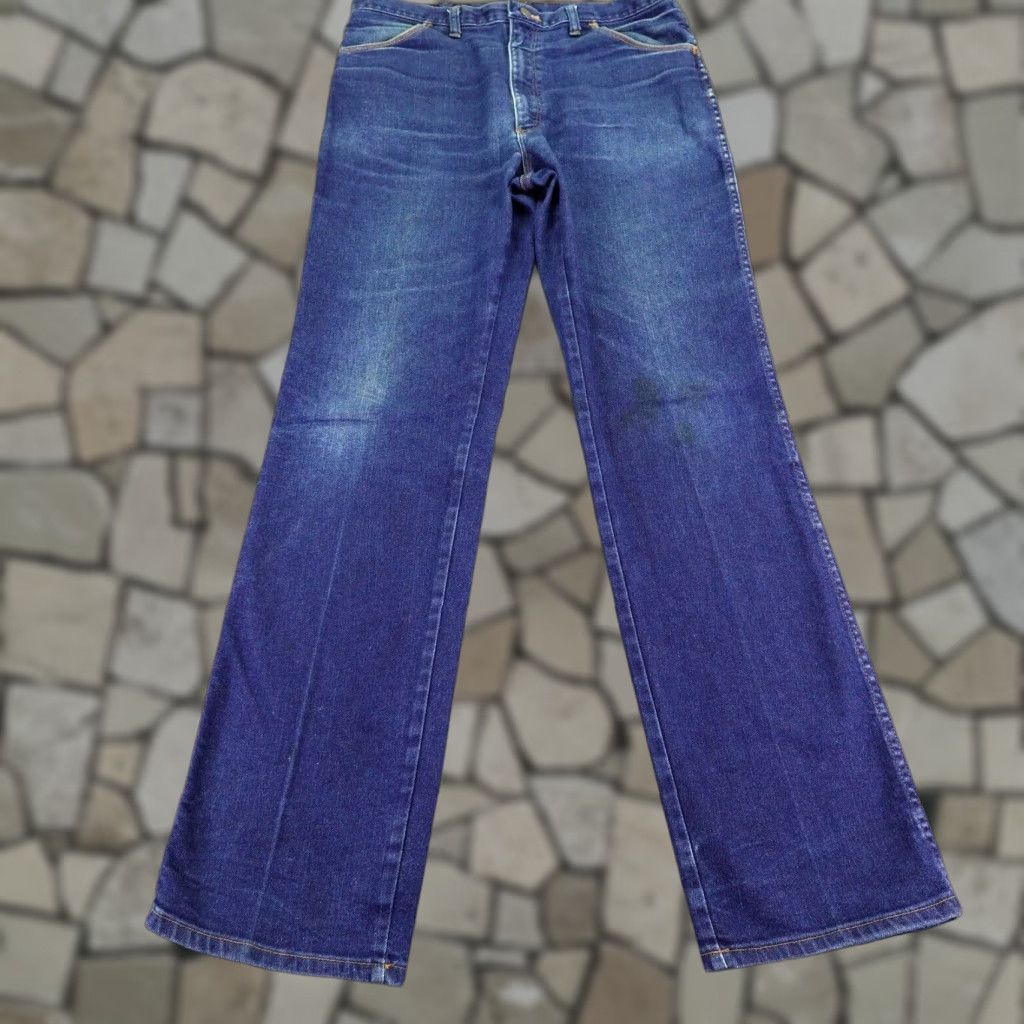 Wrangler VINTAGE Wrangler Jeans Men 36x34 Blue Denim Western Bootcut Made USA Size US 34 / EU 50 - 1 Thumbnail