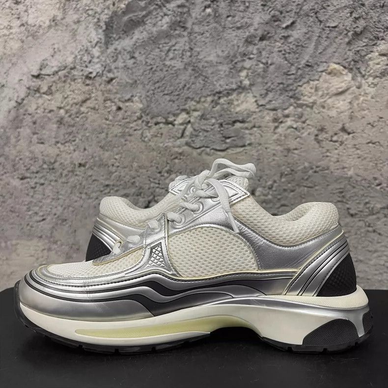 Chanel Chanel Silver Sports Shoes Size 41 Size US 8 / EU 41 - 5 Thumbnail