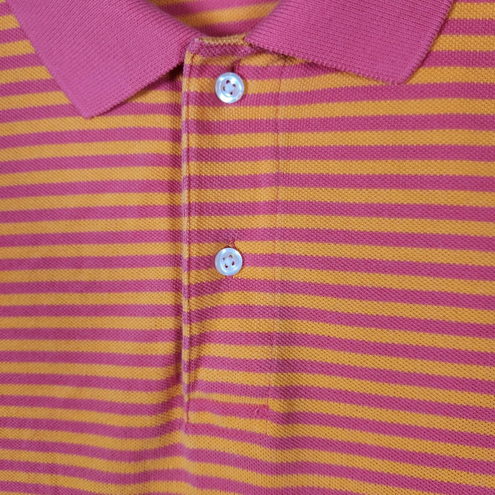 Lands' End Lands End Short Sleeve Polo Shirt Orange Pink Mens Size 2XL Size US XXL / EU 58 / 5 - 3 Thumbnail