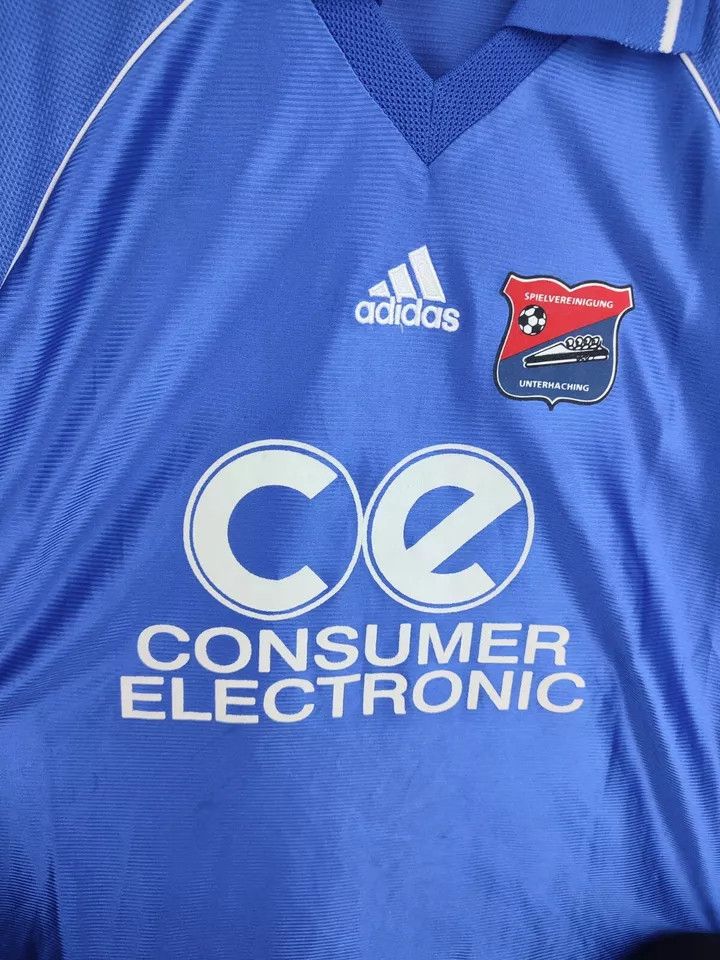 Adidas SpVgg Unterhaching 1999-2000 away Bundesliga Matchworn Size US XL / EU 56 / 4 - 8 Thumbnail