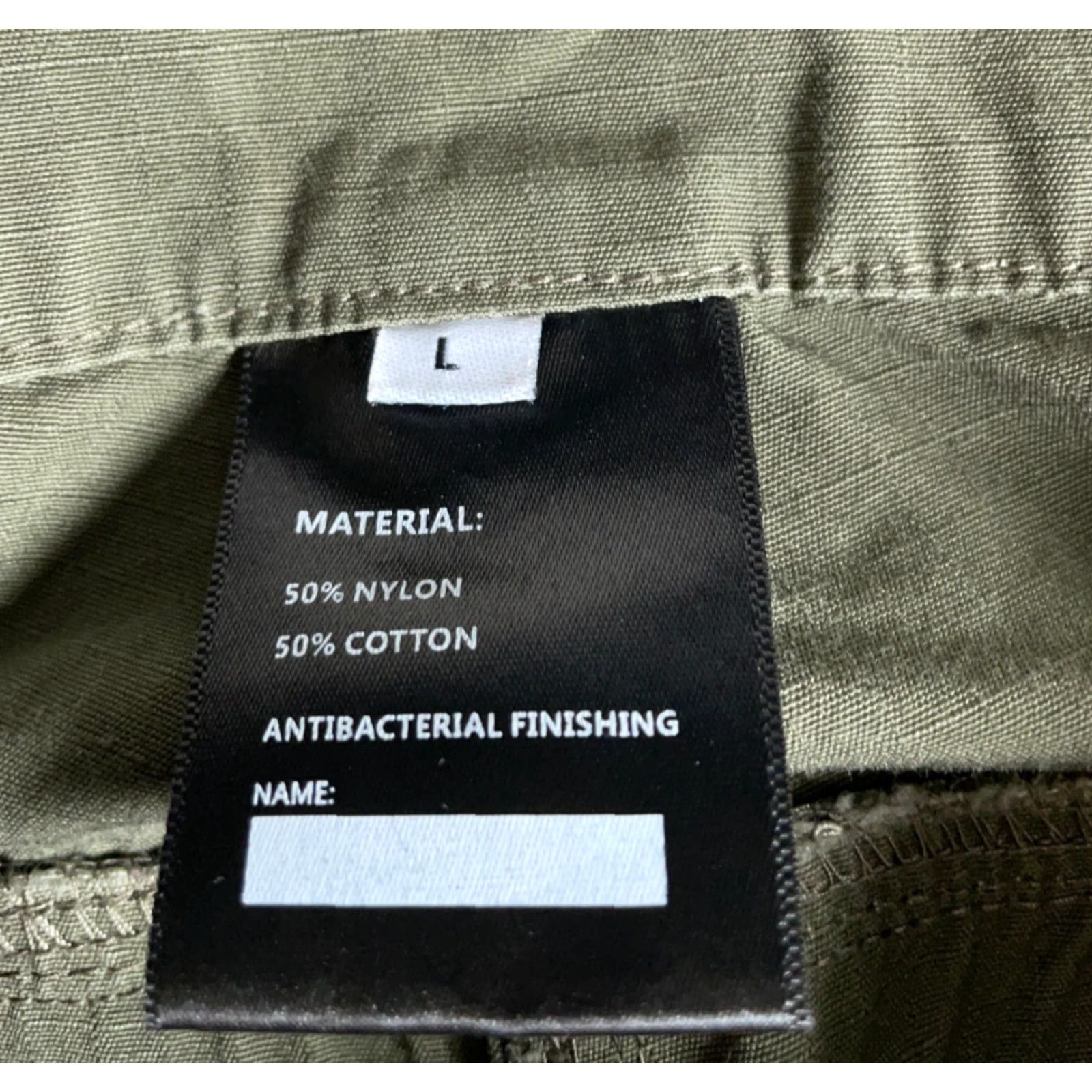 Vintage Tactical Ripstop Cotton Canvas Cargo Pants Men's Large Green 34 x 29 Cargo Pocket Adjustable Waist Size US 34 / EU 50 - 3 Thumbnail