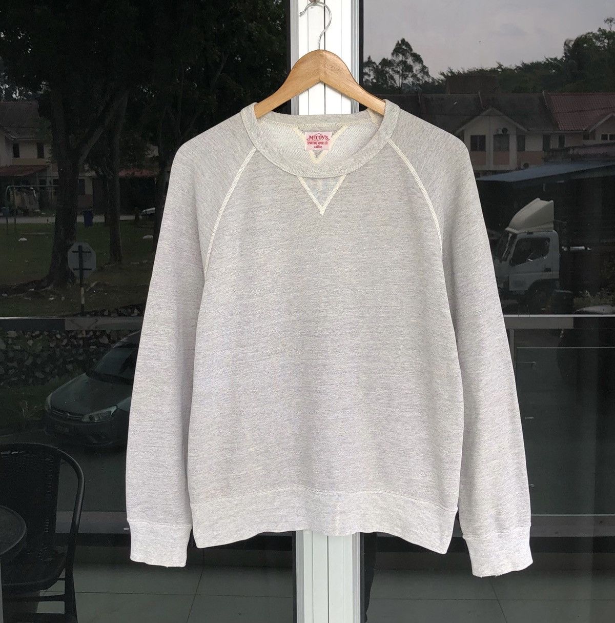 The Real McCoy's 🔥VTG THRASHED The Real Mccoys MC13021 10oz. Sweatshirt Grey Size US L / EU 52-54 / 3 - 1 Thumbnail