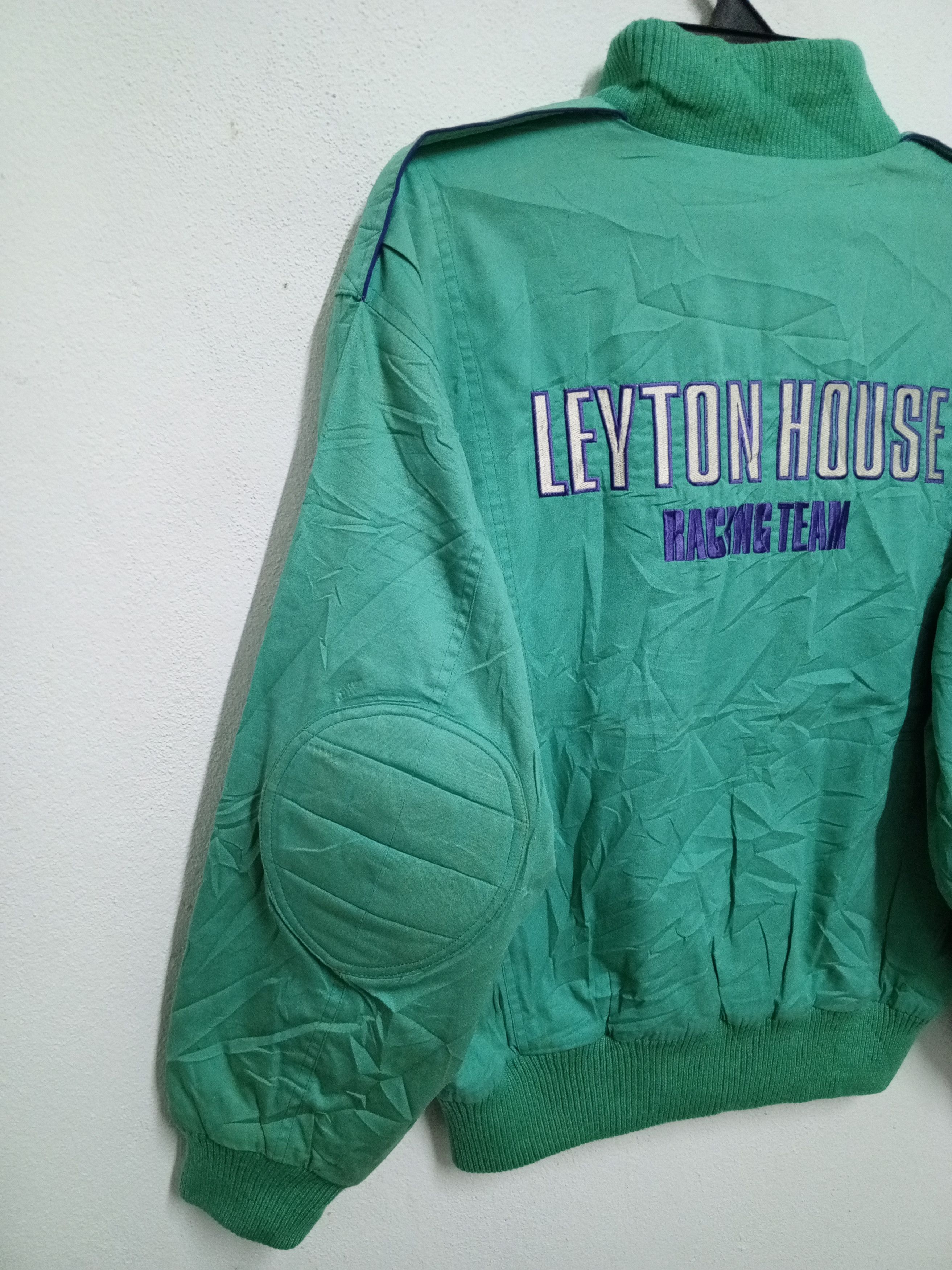 Formula 1 vintage Leyton house jacket embroidery turquoise streetwear Size US M / EU 48-50 / 2 - 9 Thumbnail
