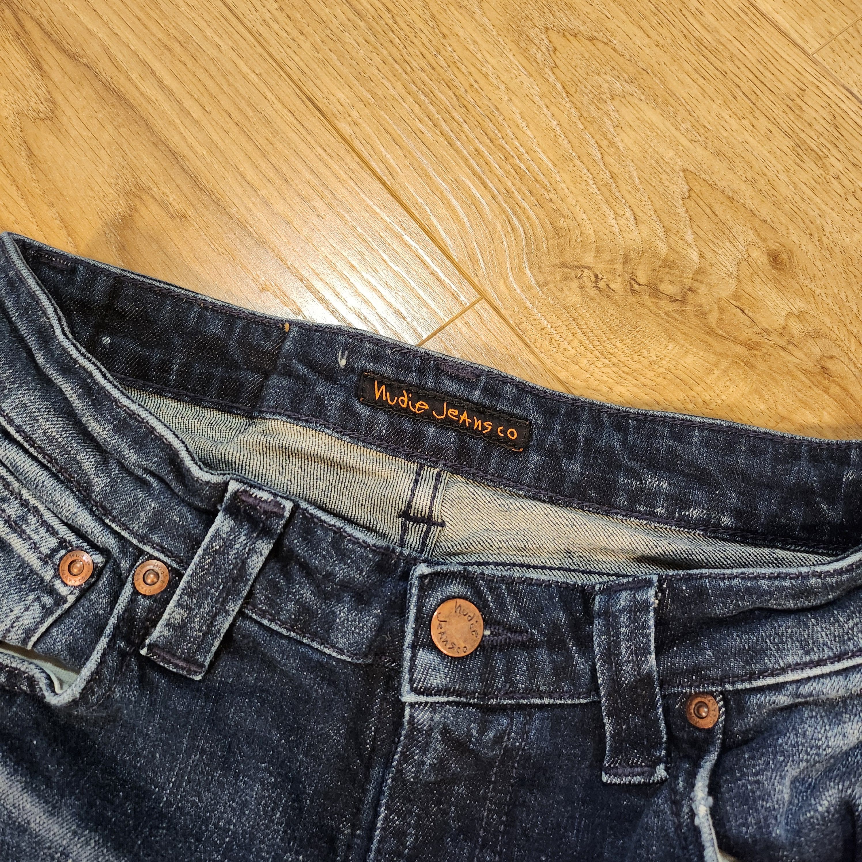 Nudie Jeans 29/32 Skinny Lin Blue Denim Size US 29 - 4 Thumbnail
