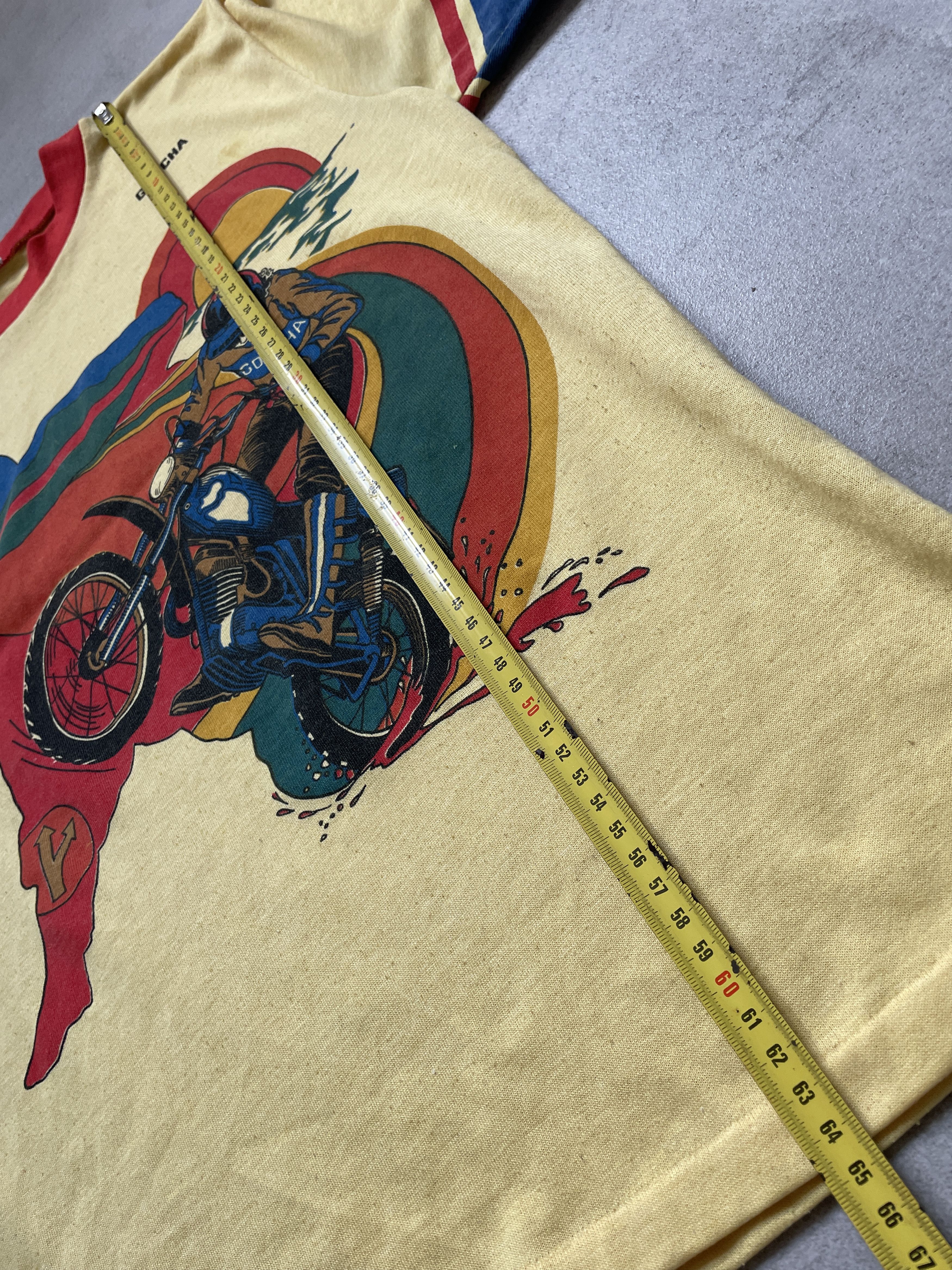Gotcha VINTAGE 80S GOTCHA 76 MOTOCROSS SKATE BABY TEE FIT Size US M / EU 48-50 / 2 - 8 Thumbnail