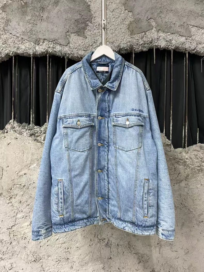 Martine Rose Martine Rose Embroidered Logo Denim Jacket Size US L / EU 52-54 / 3 - 1 Thumbnail