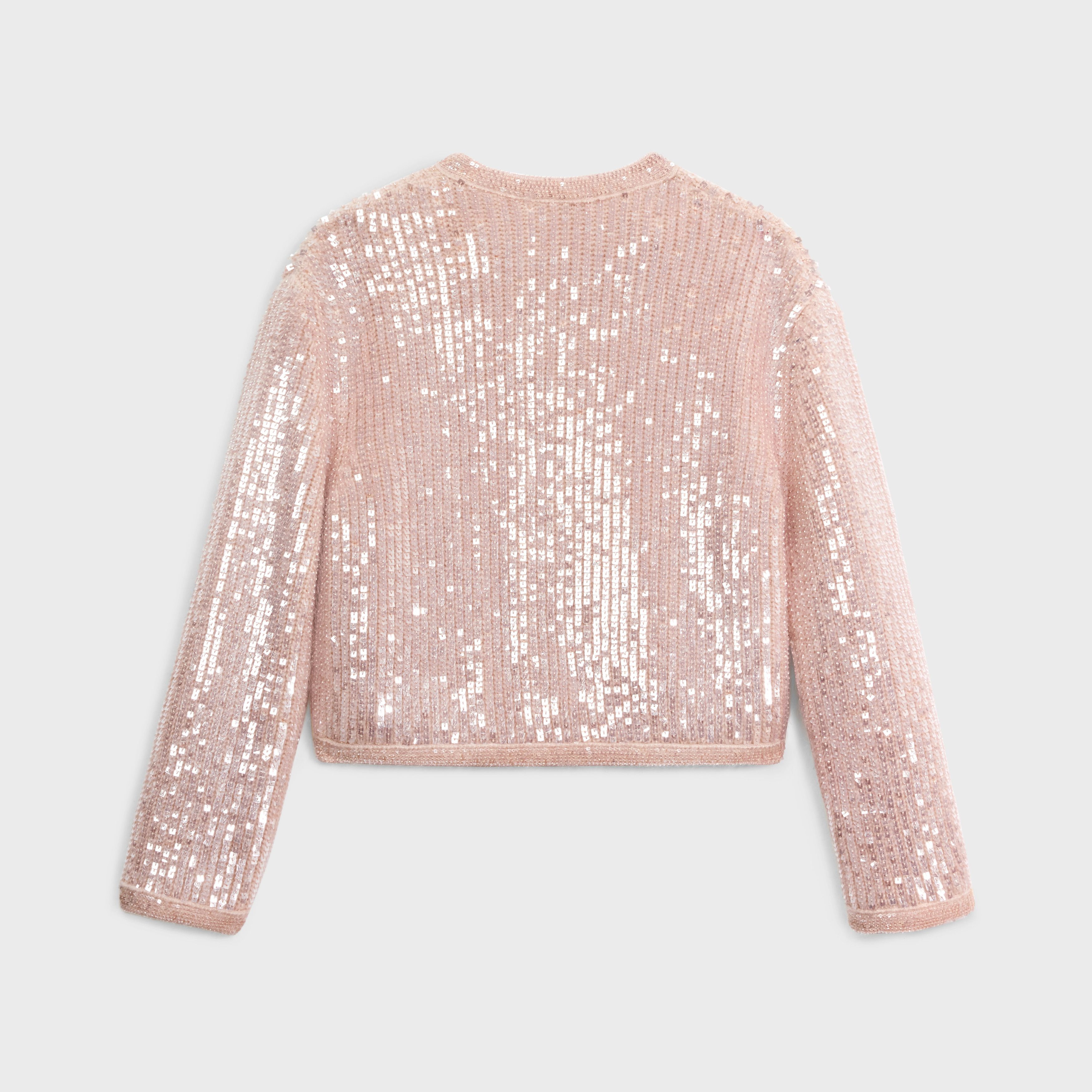 Celine o1w1db10925 2AF77072U Embroidered Mohair Cardigan in Pink Size XS / US 0-2 / IT 36-38 - 2 Thumbnail