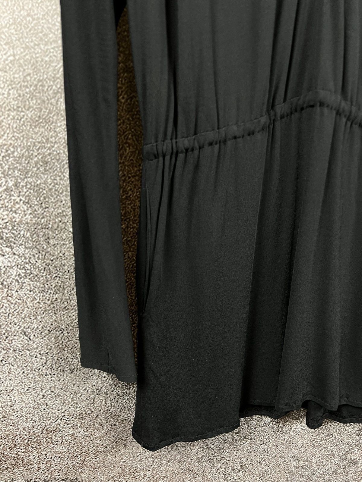 Designer × Jil Sander 90s Jil Sander black vintage viscose tunic dress pleated Size S / US 4 / IT 40 - 8 Thumbnail