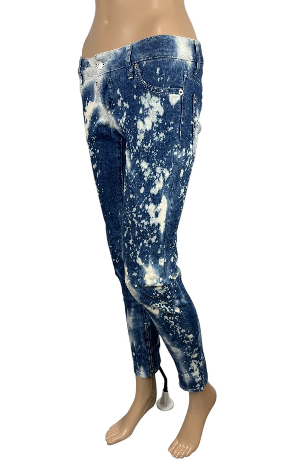 Dsquared2 Dsquared2 Skinny Jeans Ankle Zip Crop Women size 40 Size 27" / US 4 / IT 40 - 3 Thumbnail