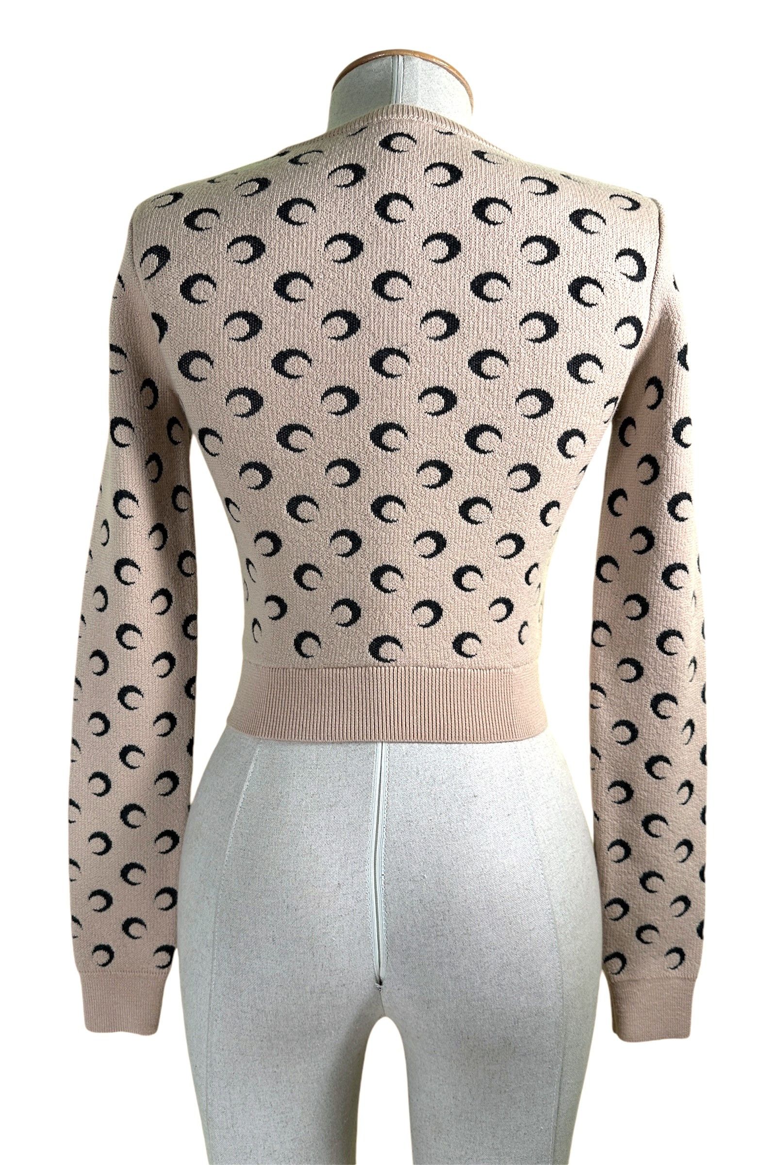 Marine Serre Moon jacquard pattern jumper Size XS / US 0-2 / IT 36-38 - 6 Thumbnail
