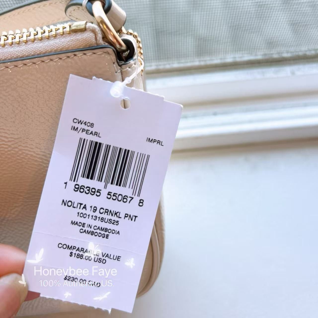 Coach Nolita 19 CW408 plus extended Pearl chain Size ONE SIZE - 7 Thumbnail