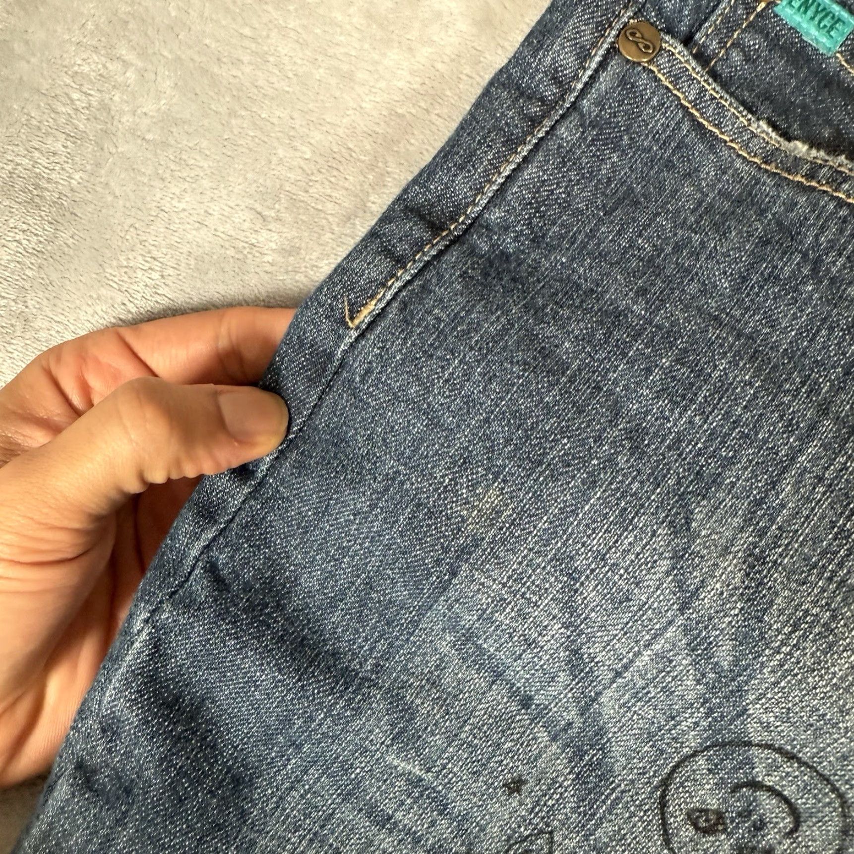 Enyce VINTAGE Enyce Jeans Womens 32x32 Baggy Straight 5-Pocket Denim Blue Hip Hop Style Size 32 Womens Size 24" / US 00 / IT 34 - 6 Thumbnail