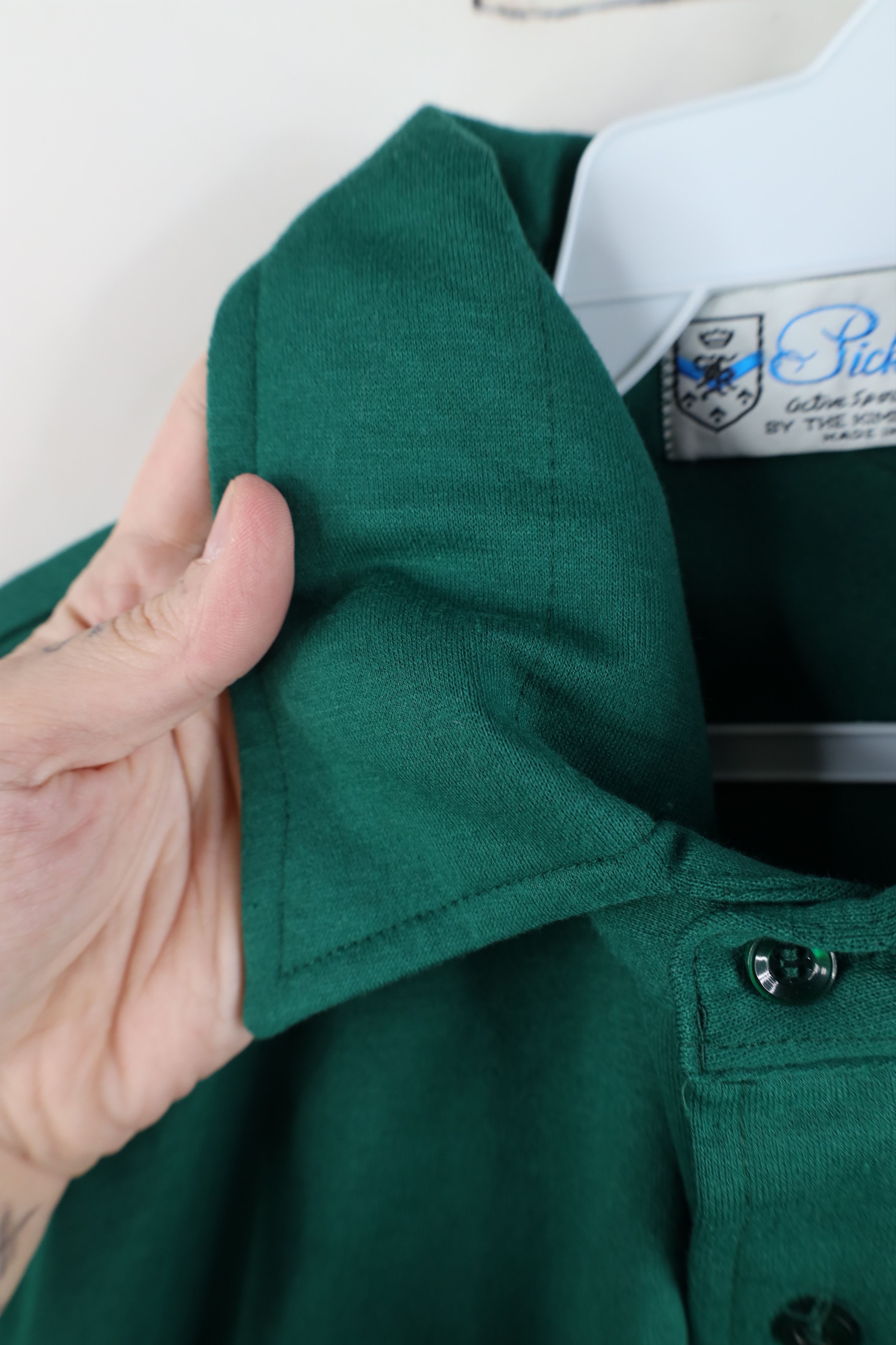 Vintage Vintage 70s Streetwear Collared Golf Polo Shirt Green USA Size US XL / EU 56 / 4 - 10 Thumbnail