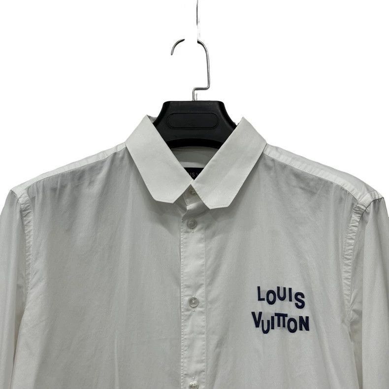 Louis Vuitton Louis Vuitton Embroidered Letter Shirt Size L -2505 Size US L / EU 52-54 / 3 - 2 Thumbnail