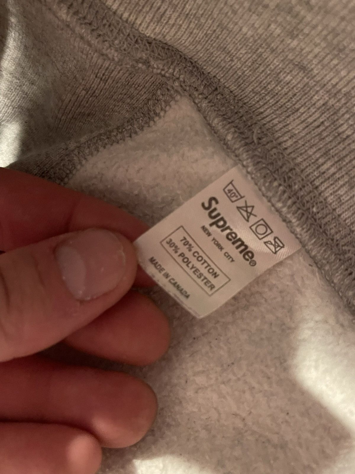 Supreme Supreme grey Box logo crewneck Size US XL / EU 56 / 4 - 9 Thumbnail