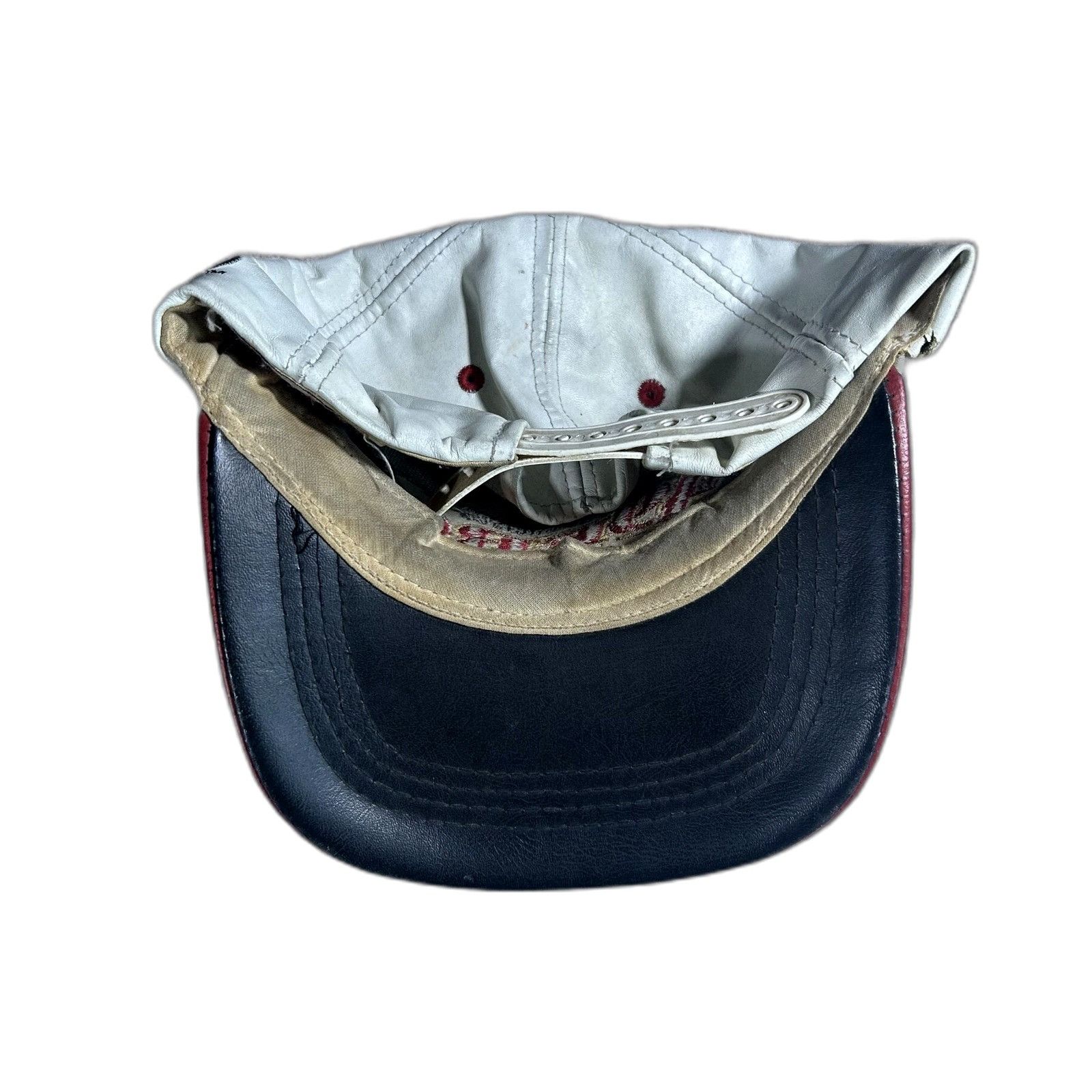 Sports Specialties Vintage 90's 49ers Genuine Leather Strapback Hat NFL Made In Size US XXS / EU 40 - 4 Thumbnail