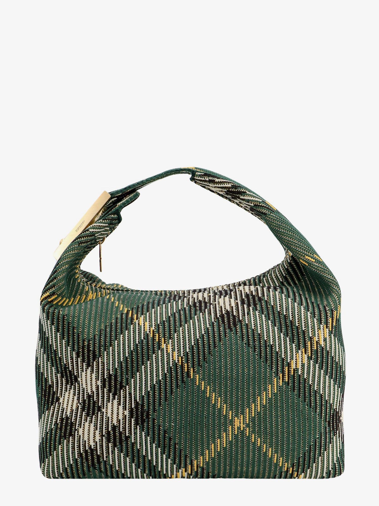 image of Burberry Peg Media Woman Green Clutches, Women's