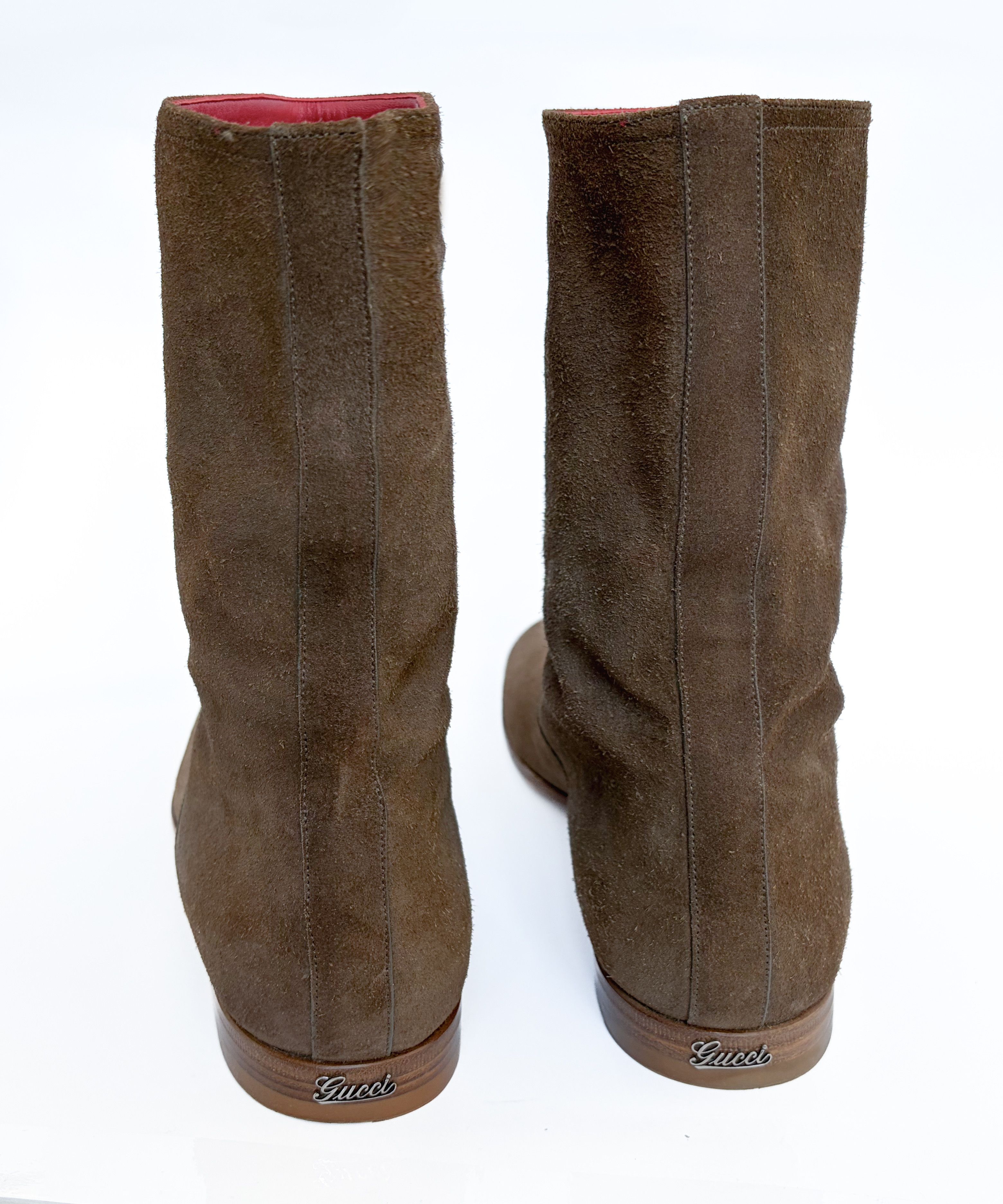 Gucci GUCCI Boots Suede Ankle Shoes Logo Brown Vintage Size US 10 / EU 43 - 3 Thumbnail