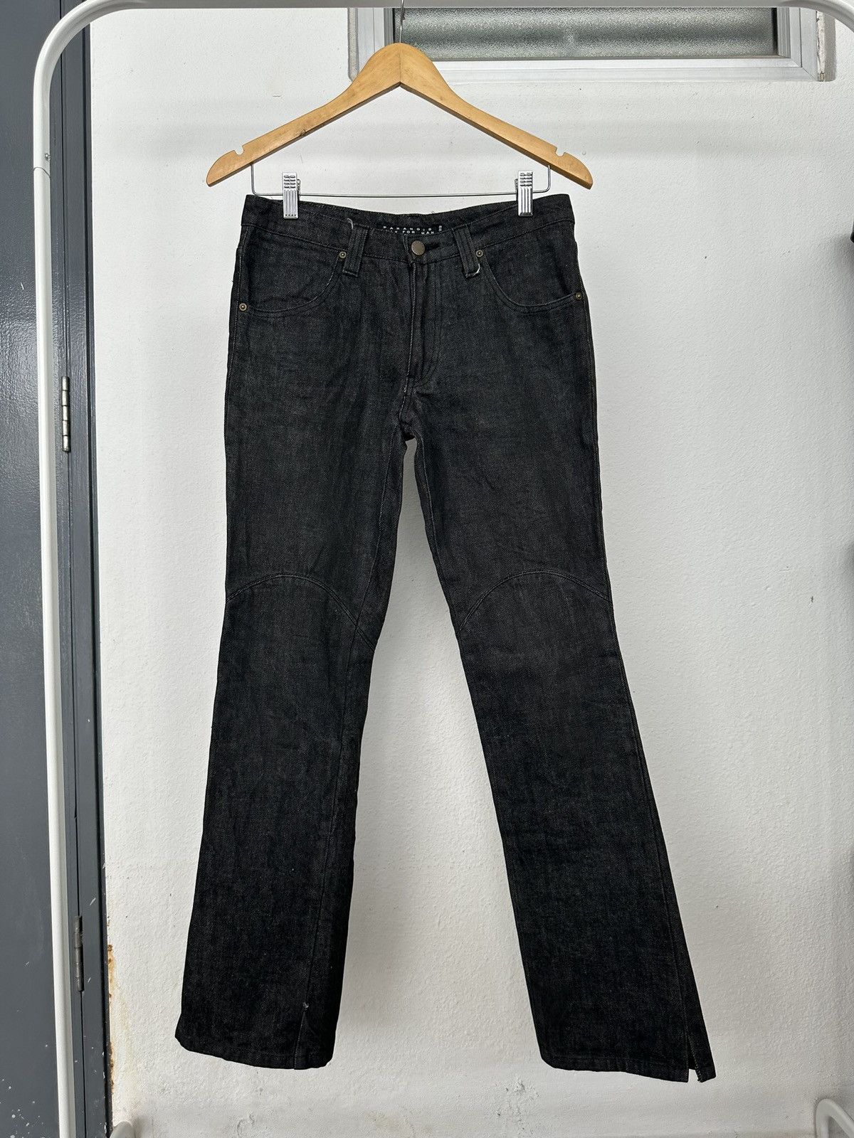 RIPVANWINKLE Size 30/31 - 00’s Paranoid Japan paneled biker jeans Size US 30 / EU 46 - 13 Thumbnail