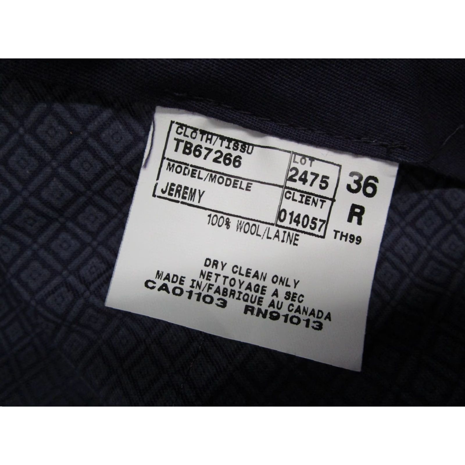 Ted Baker Ted Baker Suit Pants Mens 36 Gray Wool Endurance Jeremy Dress Trousers Formal Size 36R - 3 Thumbnail