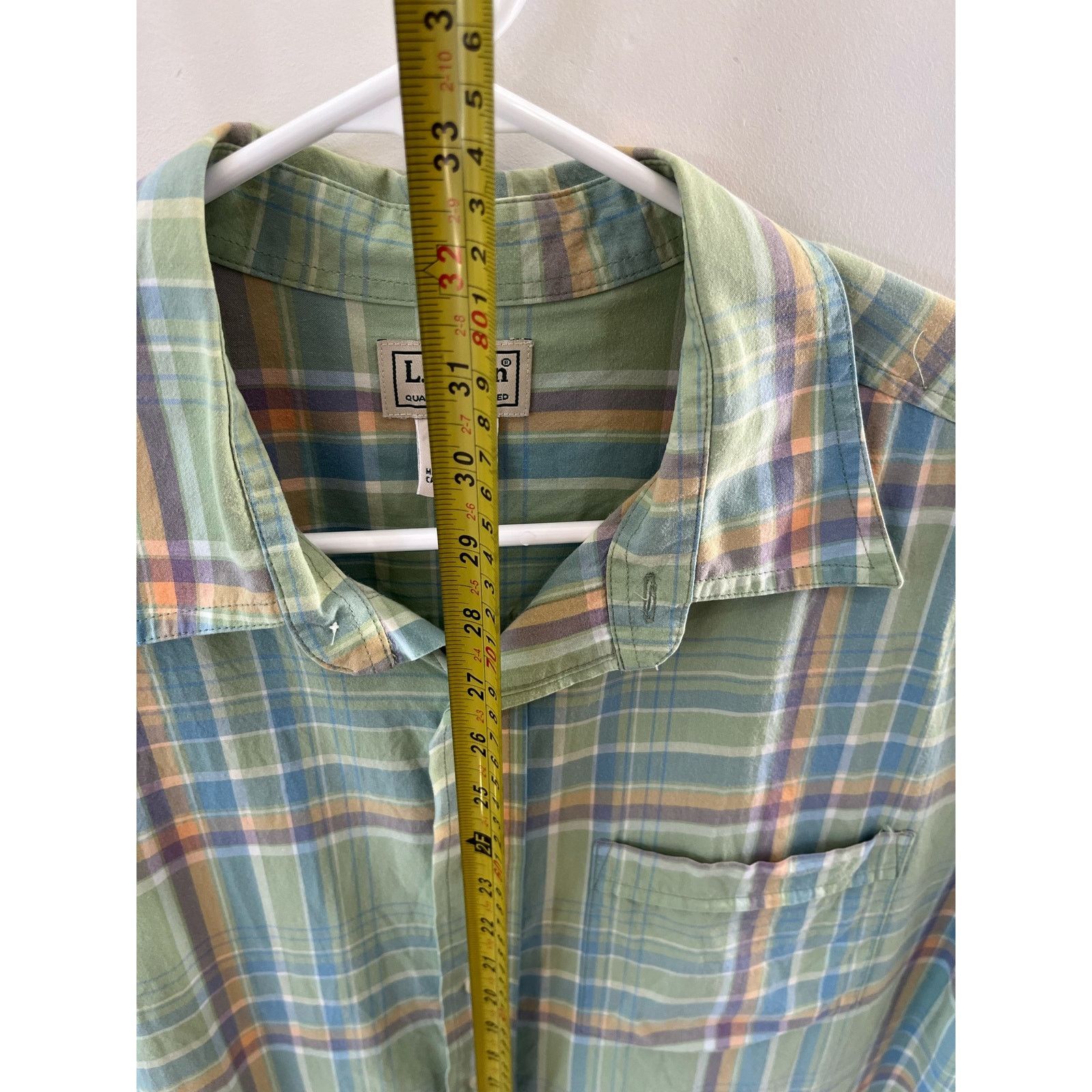 L.L. Bean LL Bean Shirt Mens Large green Short Sleeve Button Down Size US L / EU 52-54 / 3 - 6 Thumbnail