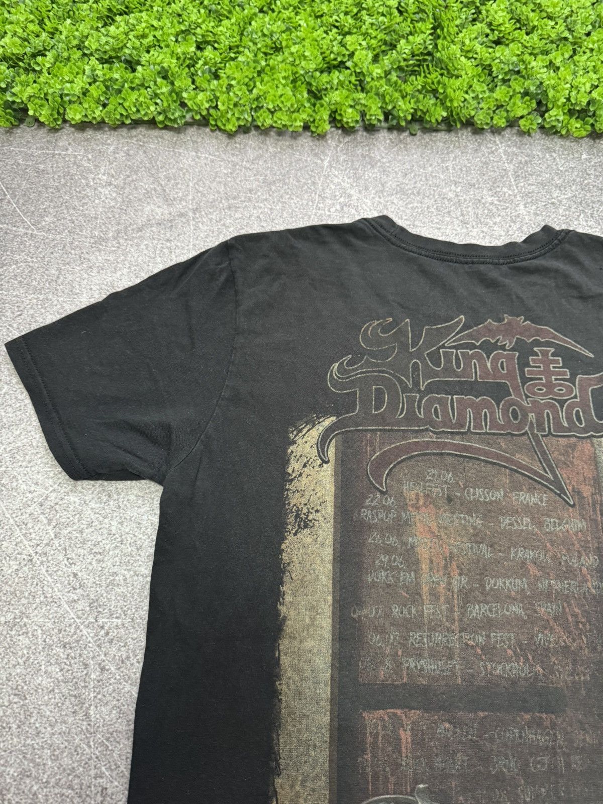 Band Tees 2019 KING OF DIAMOND T SHIRT BLACK METAL Tour Europe Size US M / EU 48-50 / 2 - 12 Thumbnail