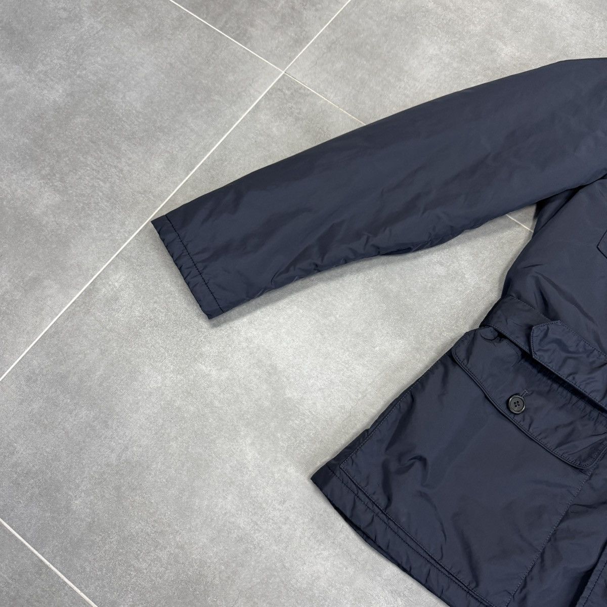 Prada Rare Prada Milano Nylon Navy Blue Jacket Size 50 Size US M / EU 48-50 / 2 - 4 Thumbnail