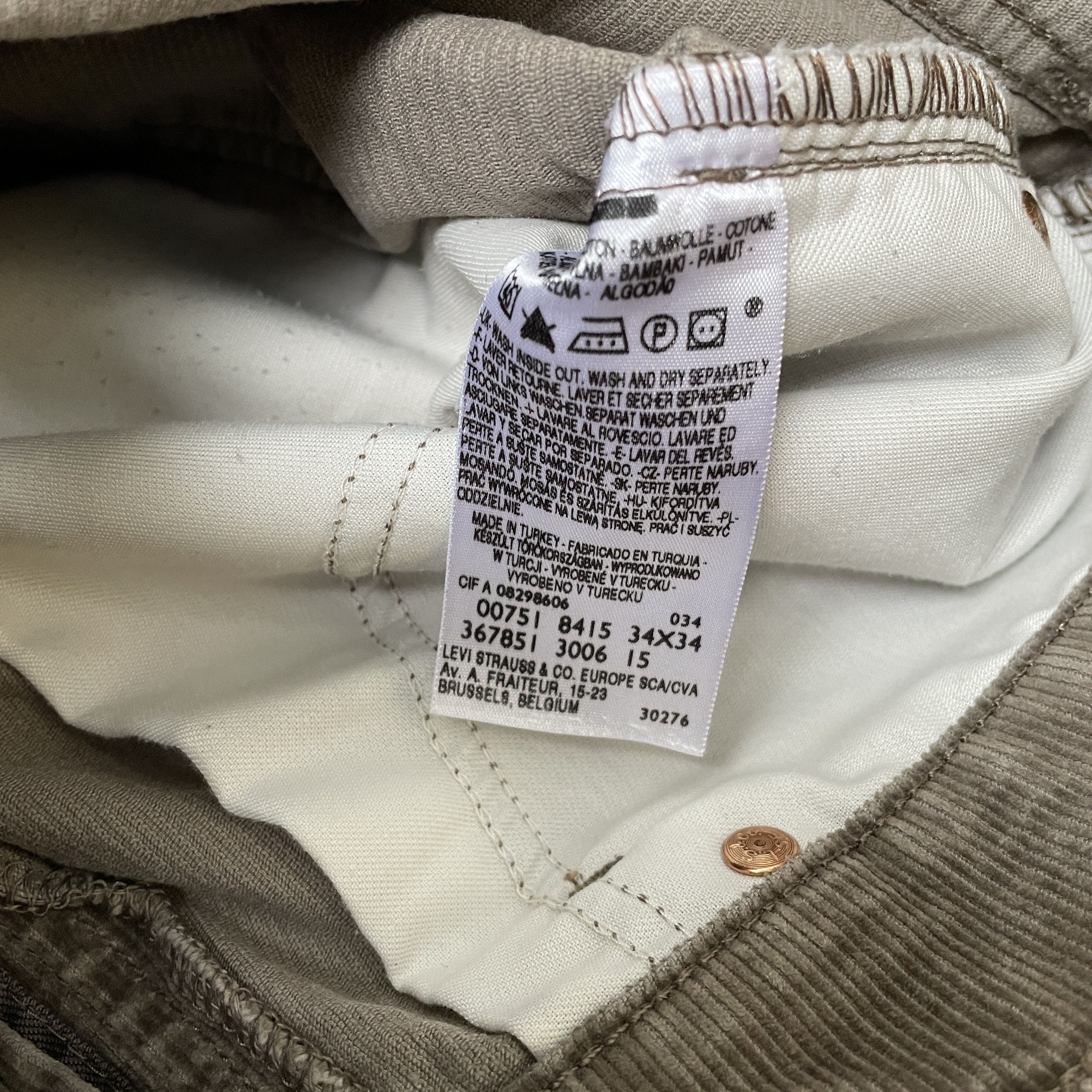 Levi's Custom Levi's Corduroy pants 1of1 japanese style faded Size US 34 / EU 50 - 15 Thumbnail