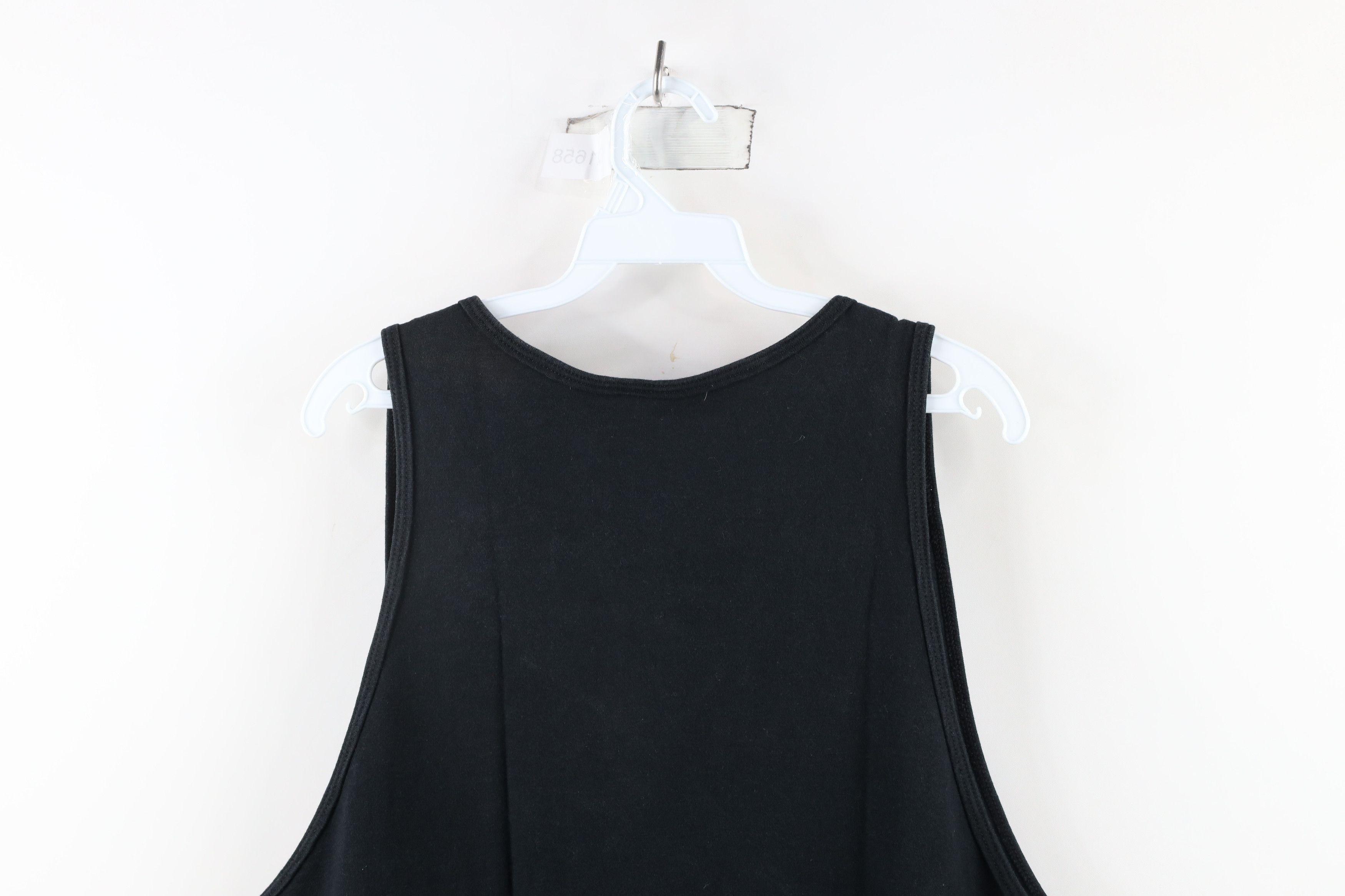 Vintage Vintage 90s Streetwear Blank Tank Top T-Shirt Black Cotton Size US XL / EU 56 / 4 - 8 Thumbnail
