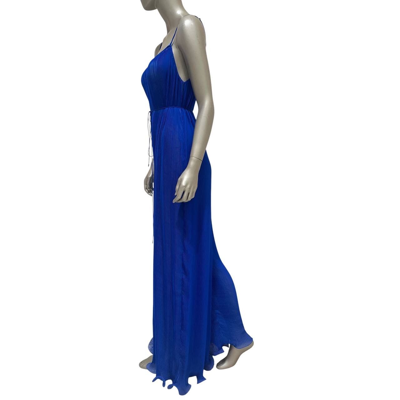 Stella McCartney Stella McCartney Blue Pleated Maxi Dress sz.38 Size XS / US 0-2 / IT 36-38 - 2 Thumbnail