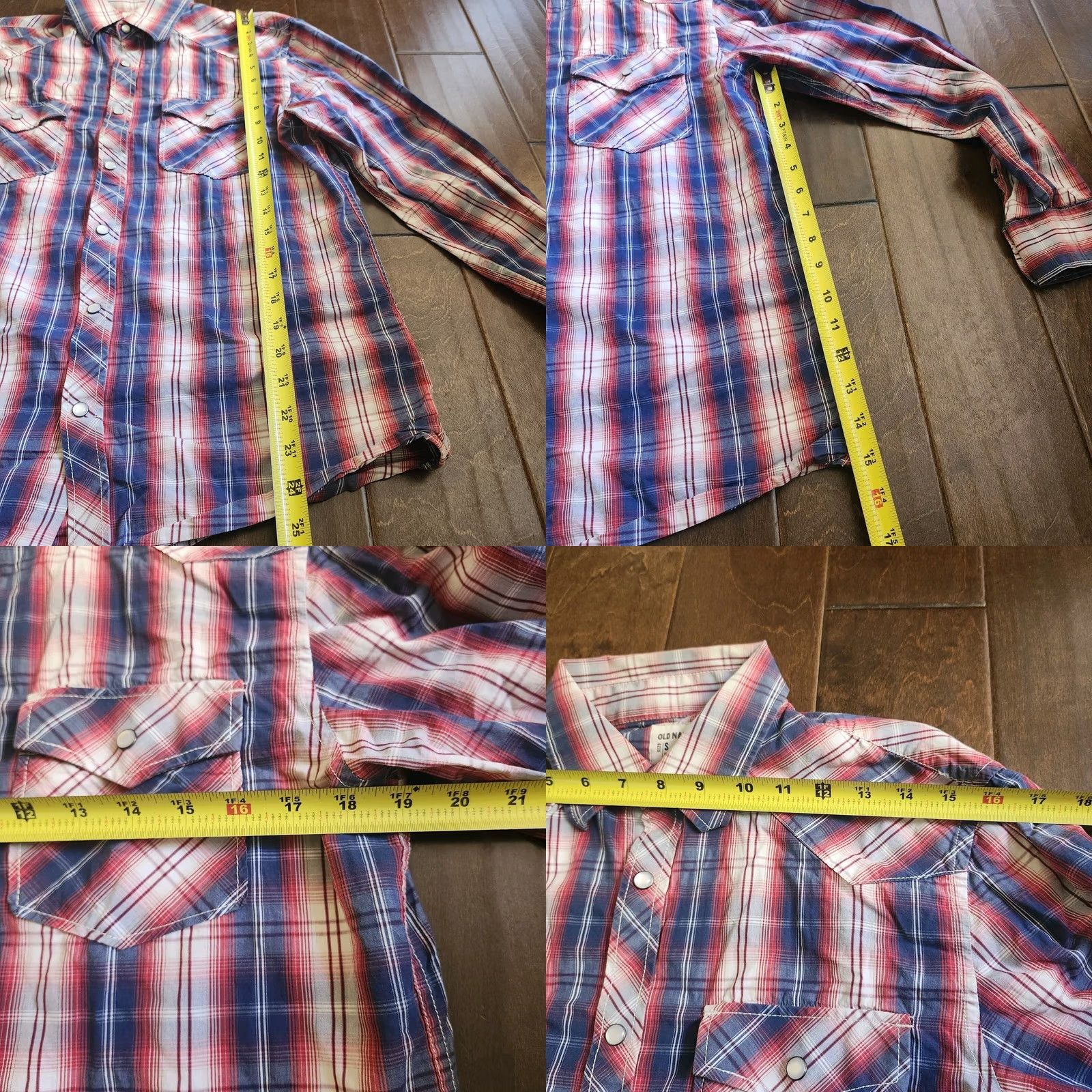 Old Navy Old Navy Mens Plaid Long Sleeve Button Up - Small Size Size US S / EU 44-46 / 1 - 8 Thumbnail
