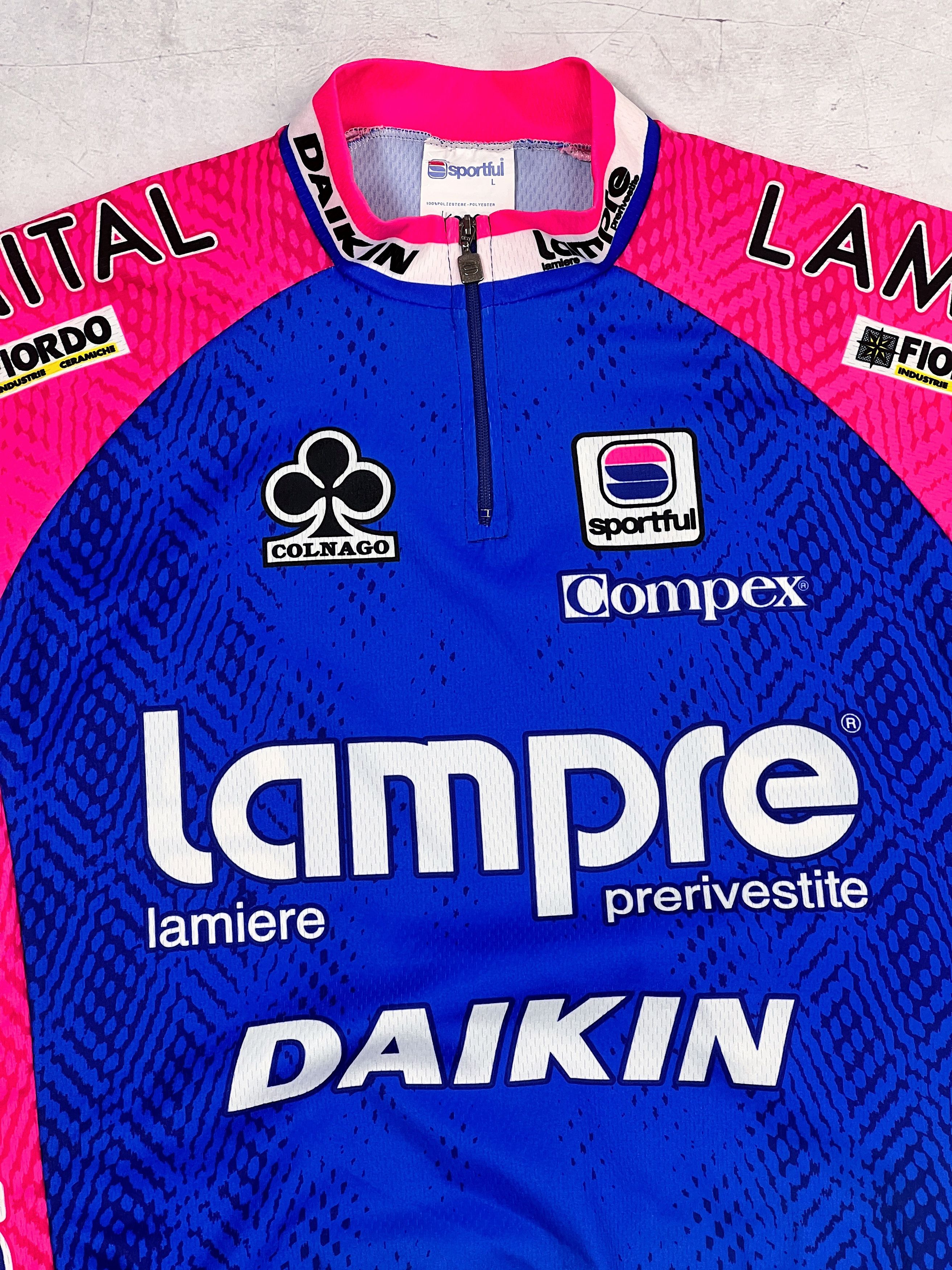 Sports Specialties × Vintage Sportful Lampre Daikin Cycling Jersey Colnago Size US M / EU 48-50 / 2 - 3 Thumbnail