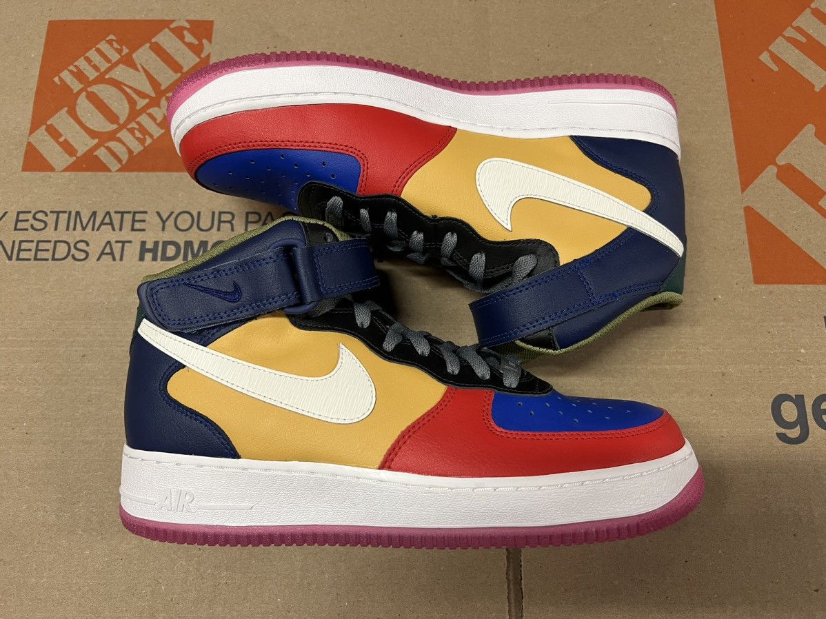 Nike Nike ID Air Force 1 Mid - Nike By You “Viotech” Size US 9 / EU 42 - 4 Thumbnail