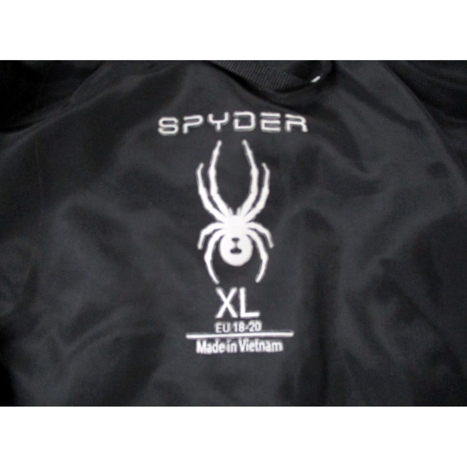 Spyder Spyder Jacket Women's XL Black Rain Coat Outdoors Hiking Logo Zip Pockets Windbreaker Insulated Size XL / US 12-14 / IT 48-50 - 6 Thumbnail